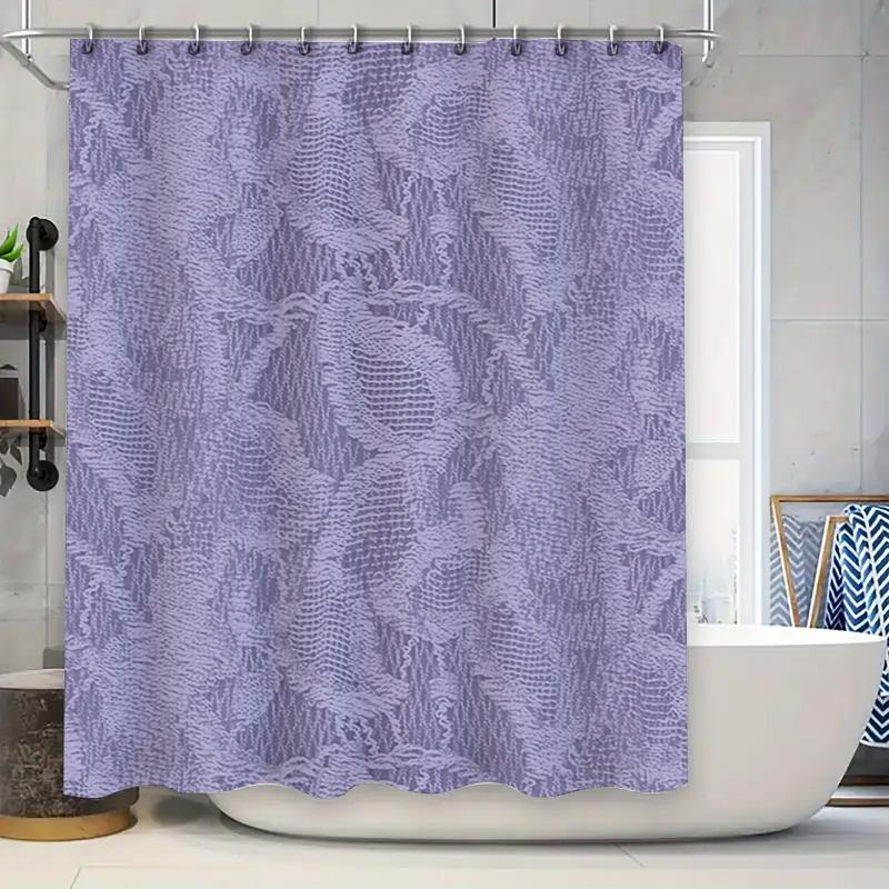 Luxury Textured Shower Curtain Purple Fabric For Bathtub Decor Bathroom Liner Waterproof Home Accessories Blue W60H190(CM)-1 Pcs
Luxury Textured Shower Curtain Purple Fabric For Bathtub Decor Bathroom Liner Waterproof Home Accessories Blue W60H190(CM)-1 Pcs