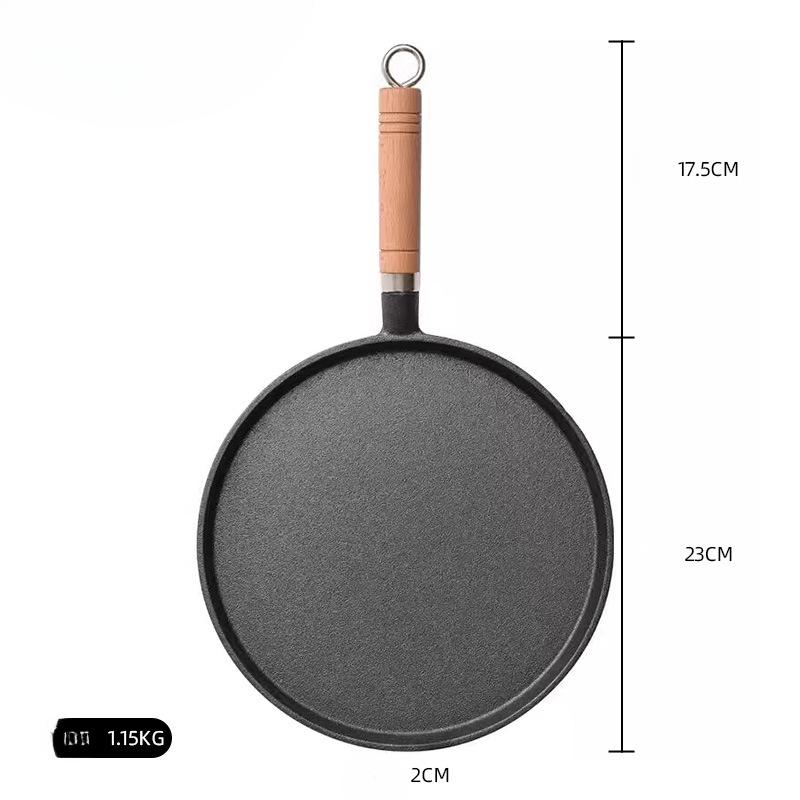 Чугунная сковорода для блинов с деревянной ручкой и антипригарным покрытием
Чугунная сковорода для блинов с деревянной ручкой и антипригарным покрытием