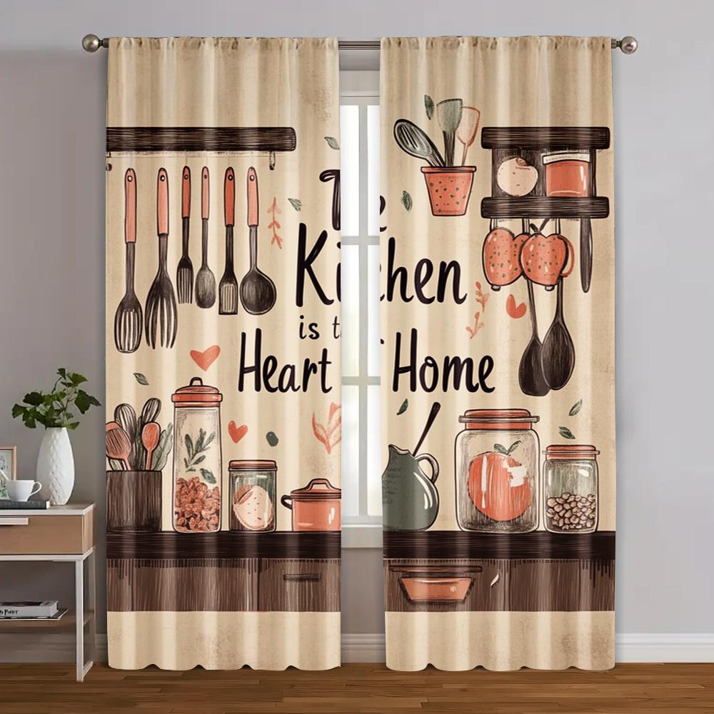 2pcs Curtain Cloth Vegetables Fruits Durable Polyester (without rod) All Seasons Ldeal for Bedroom Living Room 100*130 Grommet Top 1pcs
2pcs Curtain Cloth Vegetables Fruits Durable Polyester (without rod) All Seasons Ldeal for Bedroom Living Room 100*130 Grommet Top 1pcs
