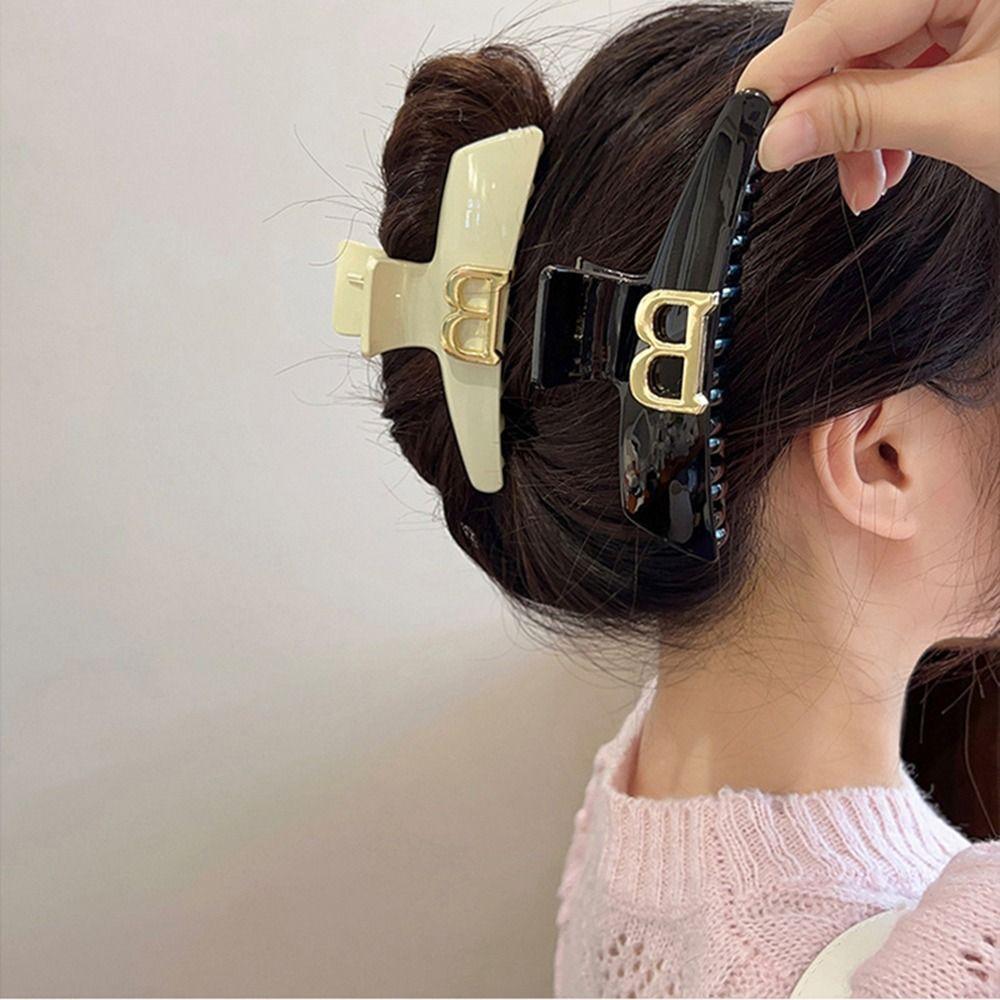 Female Large Headdress Korean Style Crab Clip Hair Accessories Letter B Hair Claw Women Hair Clips
Female Large Headdress Korean Style Crab Clip Hair Accessories Letter B Hair Claw Women Hair Clips