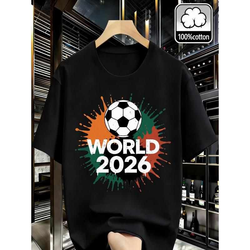 100% Cotton Crew-Neck Men S T-Shirt With A Soccer Design, Featuring A Stylish Retro Look And A Comfortable, Breathable Streetwear Style 4XL чорний
100% Cotton Crew-Neck Men S T-Shirt With A Soccer Design, Featuring A Stylish Retro Look And A Comfortable, Breathable Streetwear Style 4XL чорний