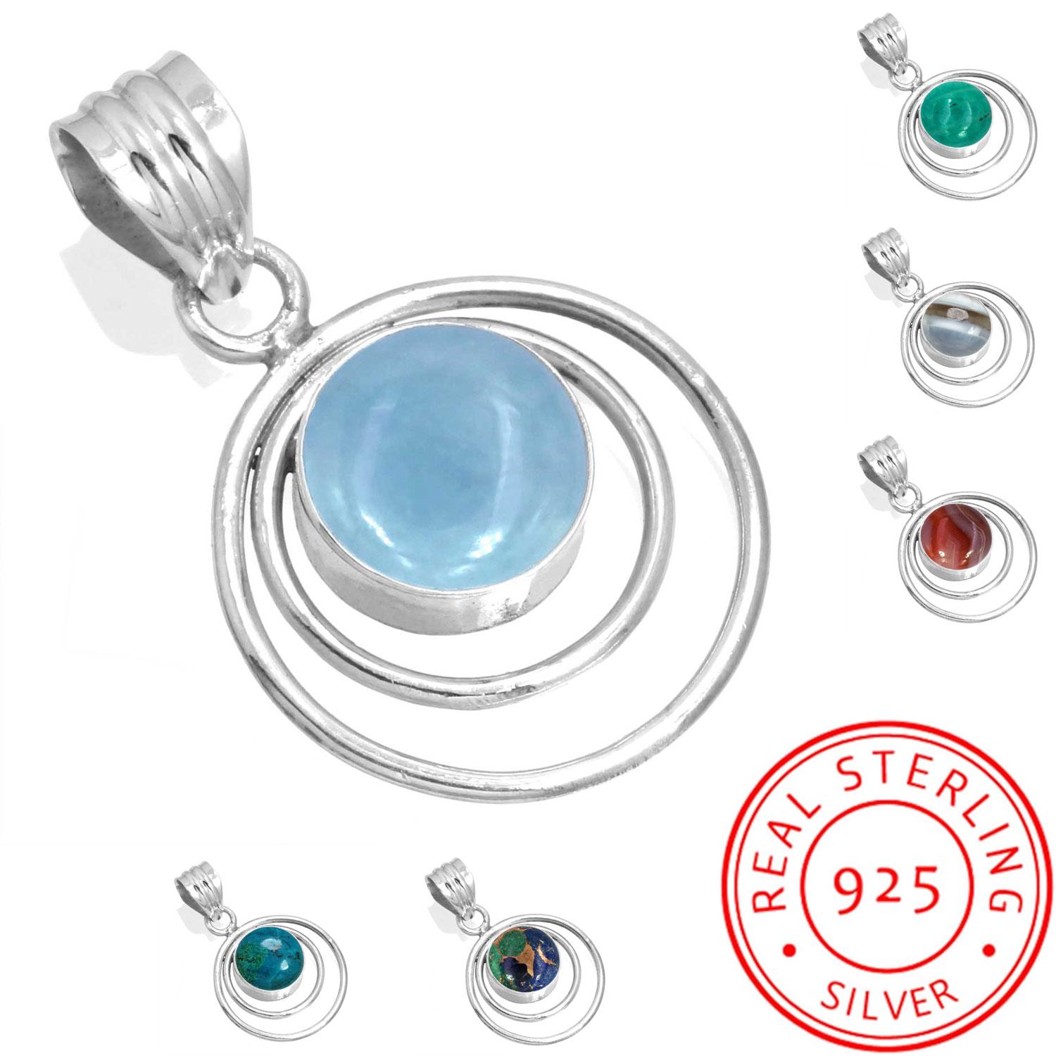 925 Sterling Silver Pendant Women Gemstone Handmade Jewelry Christmas Gift Amazonite Angelite Blue Opal Botswana Agate Mohave Azurite Chrysocolla
925 Sterling Silver Pendant Women Gemstone Handmade Jewelry Christmas Gift Amazonite Angelite Blue Opal Botswana Agate Mohave Azurite Chrysocolla
