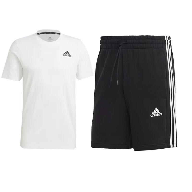 Adidas Удобные универсальные модные шорты с коротким рукавом Повседневный спортивный костюм Унисекс Активная одежда GR0517+DW9568 XXL
Adidas Удобные универсальные модные шорты с коротким рукавом Повседневный спортивный костюм Унисекс Активная одежда GR0517+DW9568 XXL