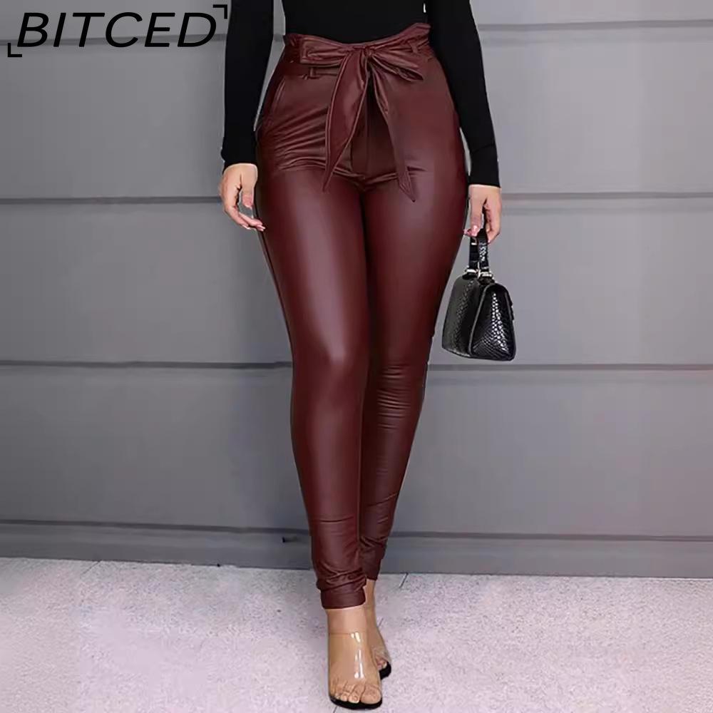 BITCED Женские брюки из искусственной кожи, с высокой талией, узкие леггинсы-джеггинсы, облегающие брюки с поясом XXXL красный
BITCED Женские брюки из искусственной кожи, с высокой талией, узкие леггинсы-джеггинсы, облегающие брюки с поясом XXXL красный