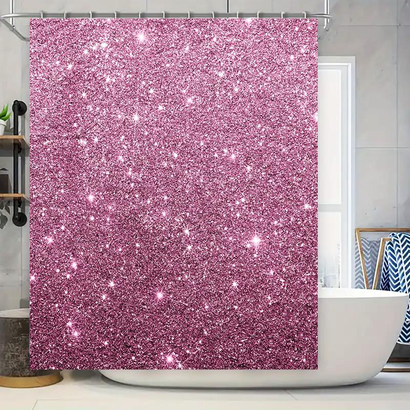 Sparkly Shower Curtain Pink Glitter Bath Rug Cover For Bathroom Decor Polyester Fabric Waterproof Room Divider 72X84 Inches (183 W60H190(CM)-1 Pcs
Sparkly Shower Curtain Pink Glitter Bath Rug Cover For Bathroom Decor Polyester Fabric Waterproof Room Divider 72X84 Inches (183 W60H190(CM)-1 Pcs