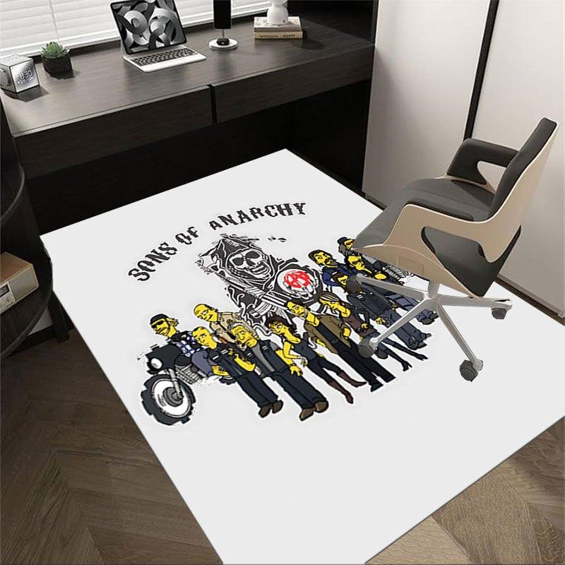 1pc Sons of Anarchy themed Office Carpet Chair Mats - durable polyester rug for home theater, office, dorm room decor - tA25 60cm by 90cm
1pc Sons of Anarchy themed Office Carpet Chair Mats - durable polyester rug for home theater, office, dorm room decor - tA25 60cm by 90cm