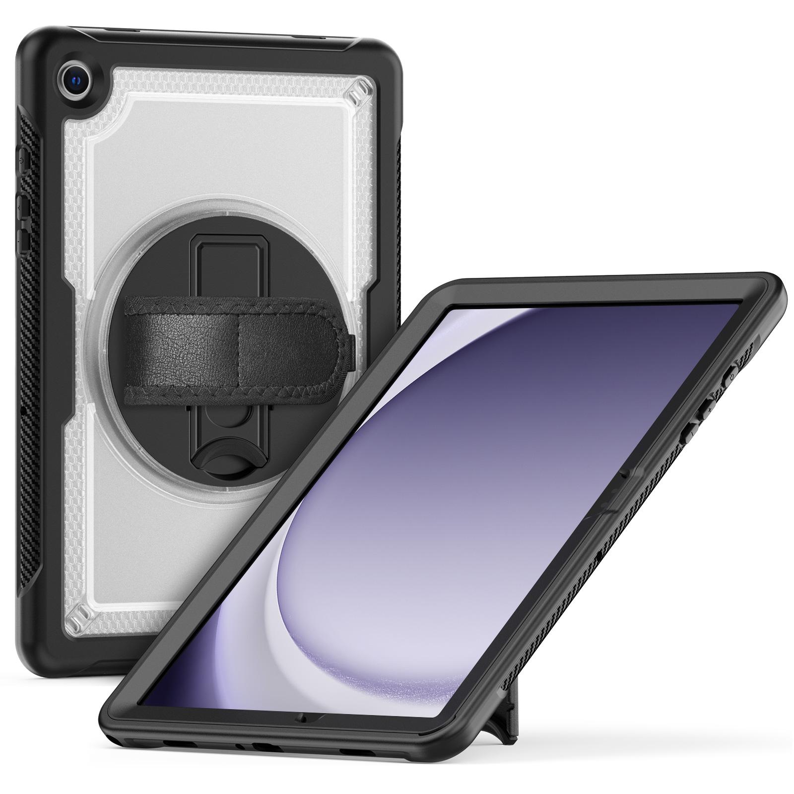For Samsung Galaxy Tab A9+ (SM-X210/X215/X216/X218) Case Kickstand PC+TPE Tablet Cover with Hand Strap and Shoulder Strap Transparent
For Samsung Galaxy Tab A9+ (SM-X210/X215/X216/X218) Case Kickstand PC+TPE Tablet Cover with Hand Strap and Shoulder Strap Transparent