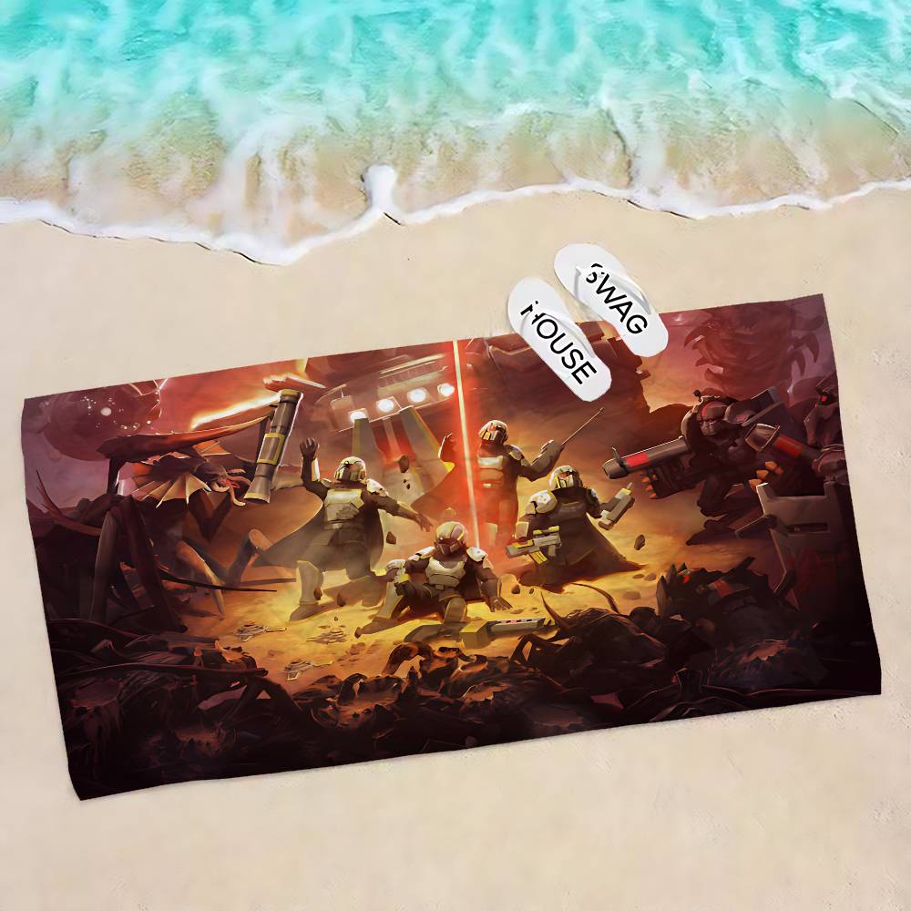 Video Game H-Helldivers Microfiber Printed Beach Towel Mountain Climbing Yoga Beach Swimming Running Absorbent Soft Towel W40*H60(CM)
Video Game H-Helldivers Microfiber Printed Beach Towel Mountain Climbing Yoga Beach Swimming Running Absorbent Soft Towel W40*H60(CM)