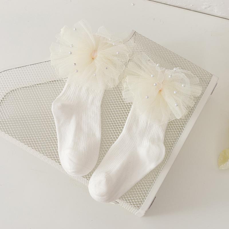 Girls Cute Ruffle Pearl Bow Cotton Socks L 5-8 years, 16-19cm
Girls Cute Ruffle Pearl Bow Cotton Socks L 5-8 years, 16-19cm