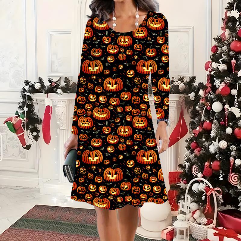 2025 Осень и Зима Новое Повседневное Женское Платье с Круглым Вырезом 3D Хэллоуинский Узор Идеальный Подарок на Хэллоуин Рождество XS оранжевый
2025 Осень и Зима Новое Повседневное Женское Платье с Круглым Вырезом 3D Хэллоуинский Узор Идеальный Подарок на Хэллоуин Рождество XS оранжевый