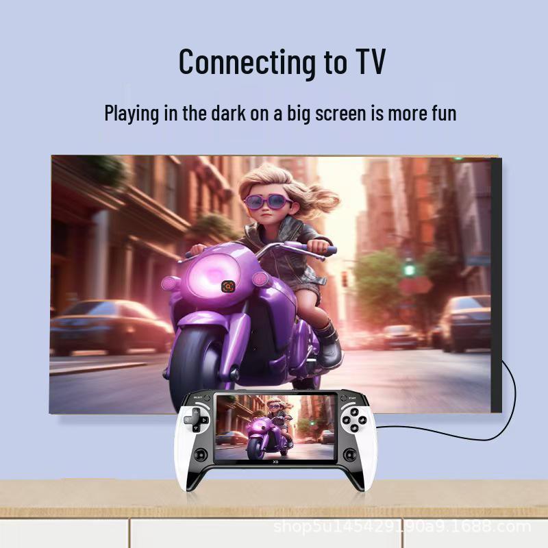 CrossX9 Handheld Game Console: 5.5-Inch Screen, Classic Arcade Games, 8 Simulators Others
CrossX9 Handheld Game Console: 5.5-Inch Screen, Classic Arcade Games, 8 Simulators Others