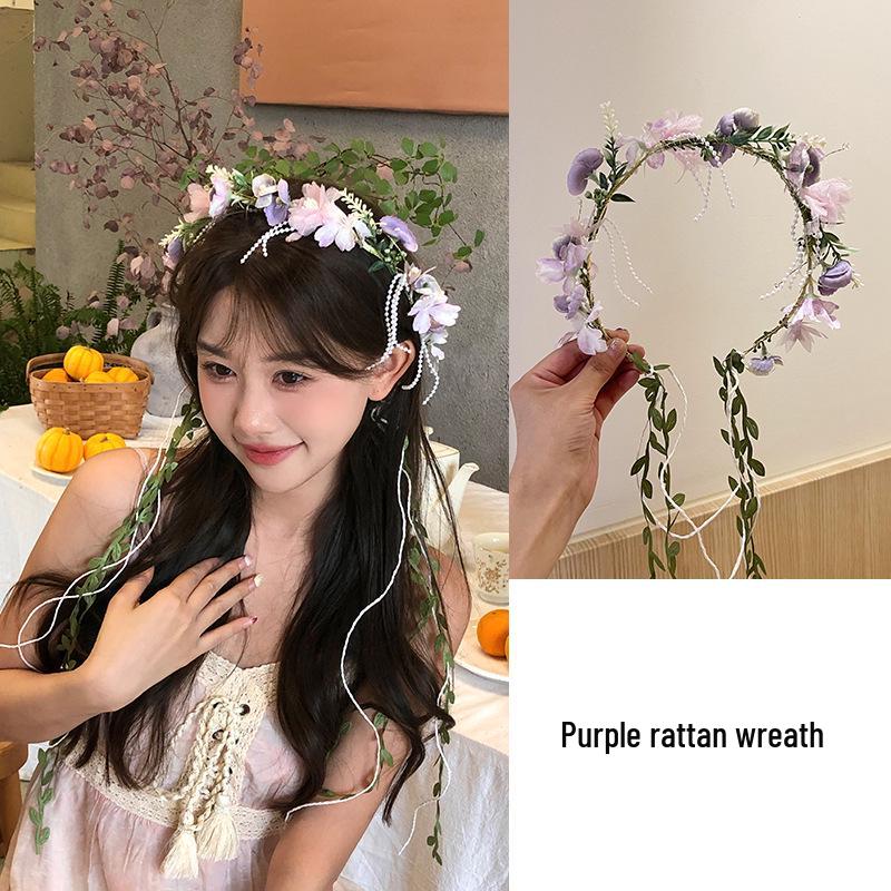 Плетеная венок-фата в стиле Юньнань: Экзотическая свадебная и туристическая повязка на голову
Плетеная венок-фата в стиле Юньнань: Экзотическая свадебная и туристическая повязка на голову