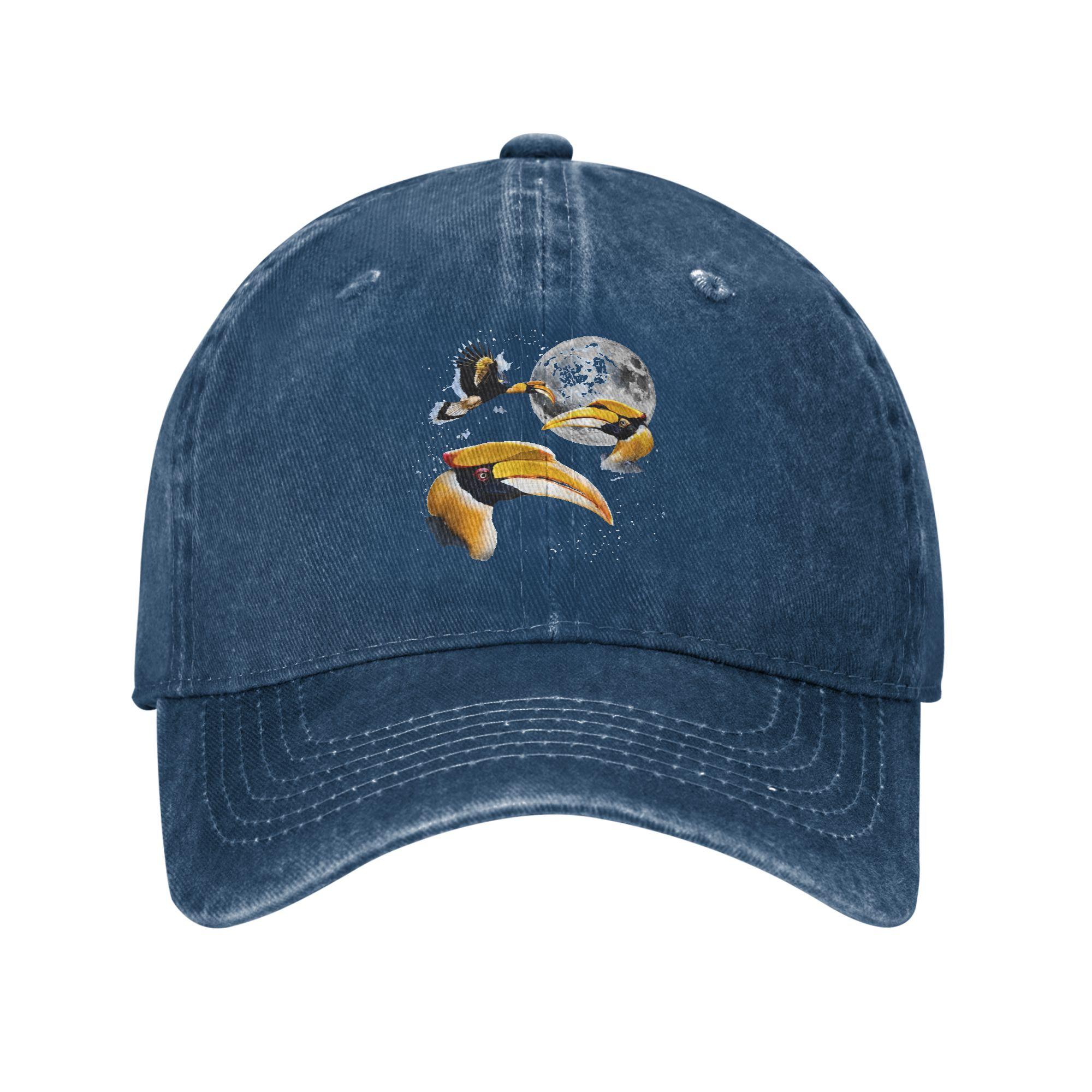 Summer Hornbill and moon Baseball Cap Sun Dropshipping Custom Logo Washed Unisex Vintage Hiking Fishing Baseball Caps One Size
Summer Hornbill and moon Baseball Cap Sun Dropshipping Custom Logo Washed Unisex Vintage Hiking Fishing Baseball Caps One Size