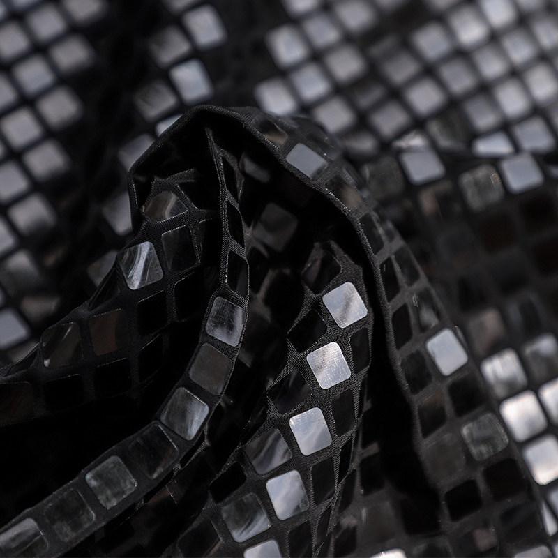 Black/Dark Silver Symphony Metallic Plaid Fabrics Mirror Reflective Cloth Mesh Sequin Garment Designer Fabric Party Decoration 50x140cm чёрный
Black/Dark Silver Symphony Metallic Plaid Fabrics Mirror Reflective Cloth Mesh Sequin Garment Designer Fabric Party Decoration 50x140cm чёрный