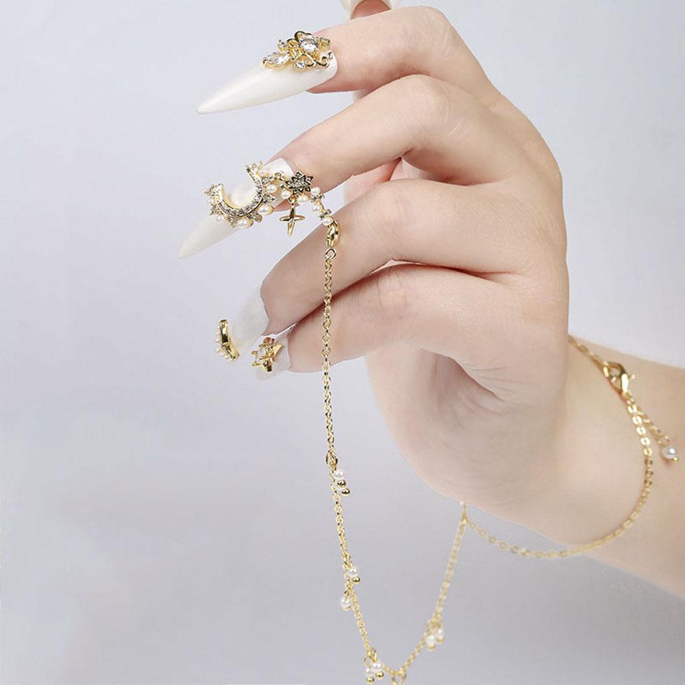 Мода Невеста Жемчуг Циркон Луна Украшение Для Ногтей Браслет-Цепочка Для Ногтей Украшения Для Ногтей Украшения
Мода Невеста Жемчуг Циркон Луна Украшение Для Ногтей Браслет-Цепочка Для Ногтей Украшения Для Ногтей Украшения