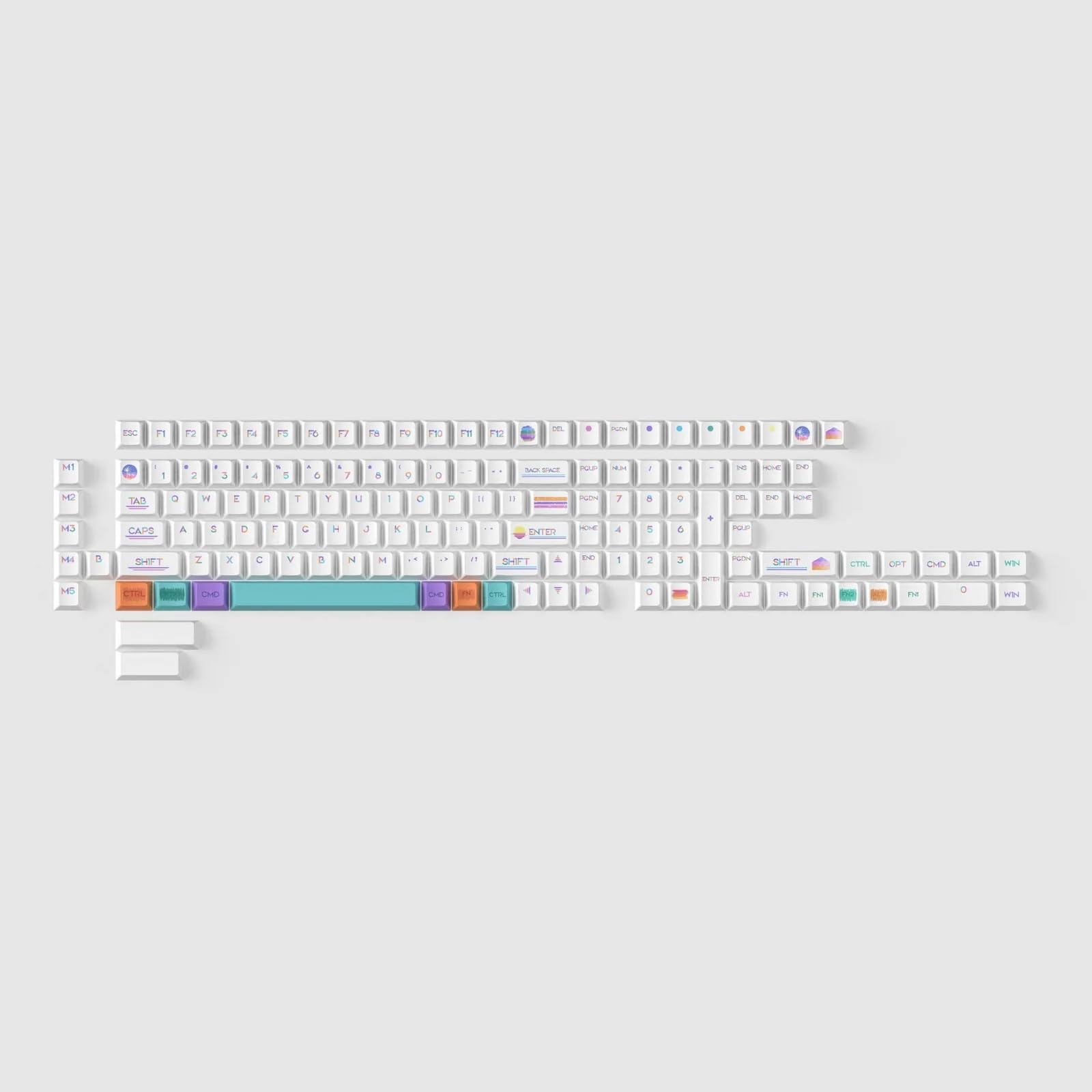 Keychron Cherry Profile PBT Full Set Keycaps Pixel Sunset Dye-Sub -
Keychron Cherry Profile PBT Full Set Keycaps Pixel Sunset Dye-Sub -