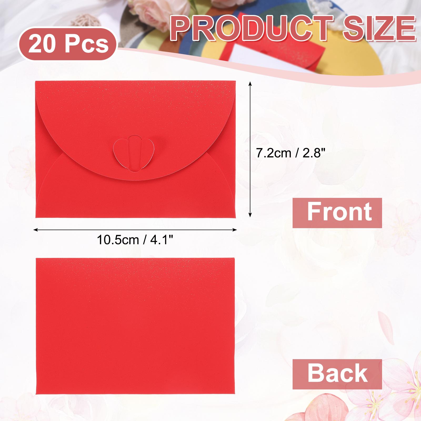 20Pcs Mini Card Envelopes 10.5x7.2cm Cute Gift Envelope Greeting Cards Holder with Heart Clasp for Birthday Wedding Party Favors красный
20Pcs Mini Card Envelopes 10.5x7.2cm Cute Gift Envelope Greeting Cards Holder with Heart Clasp for Birthday Wedding Party Favors красный