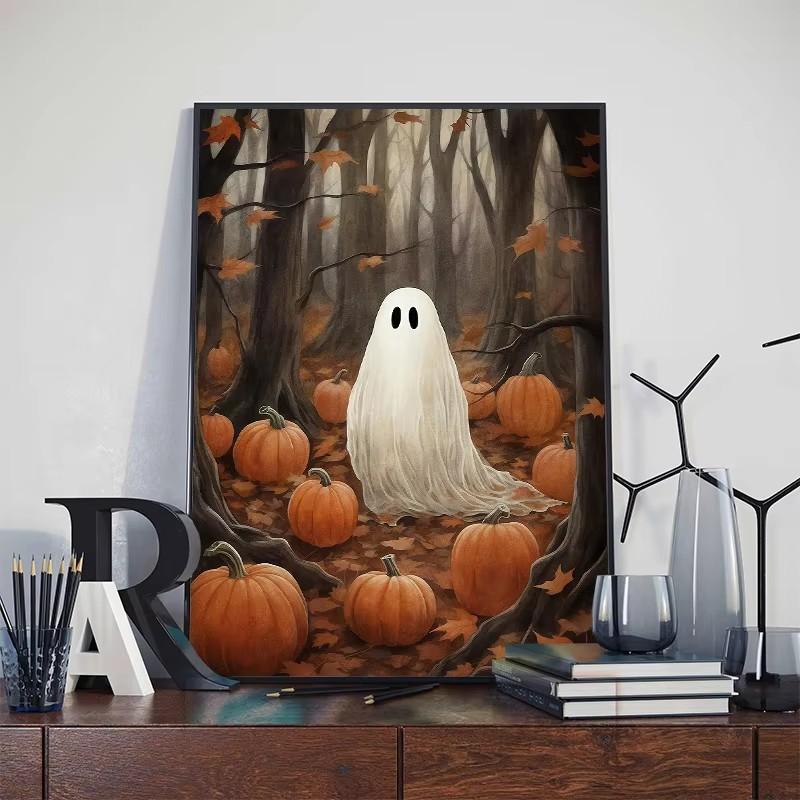 White Ghost Vintage Halloween Wall Art Canvas Painting The Ghost of White Sheets in The Bathtub Poster Print for Room Home Decor 21X30CMNo Framed
White Ghost Vintage Halloween Wall Art Canvas Painting The Ghost of White Sheets in The Bathtub Poster Print for Room Home Decor 21X30CMNo Framed