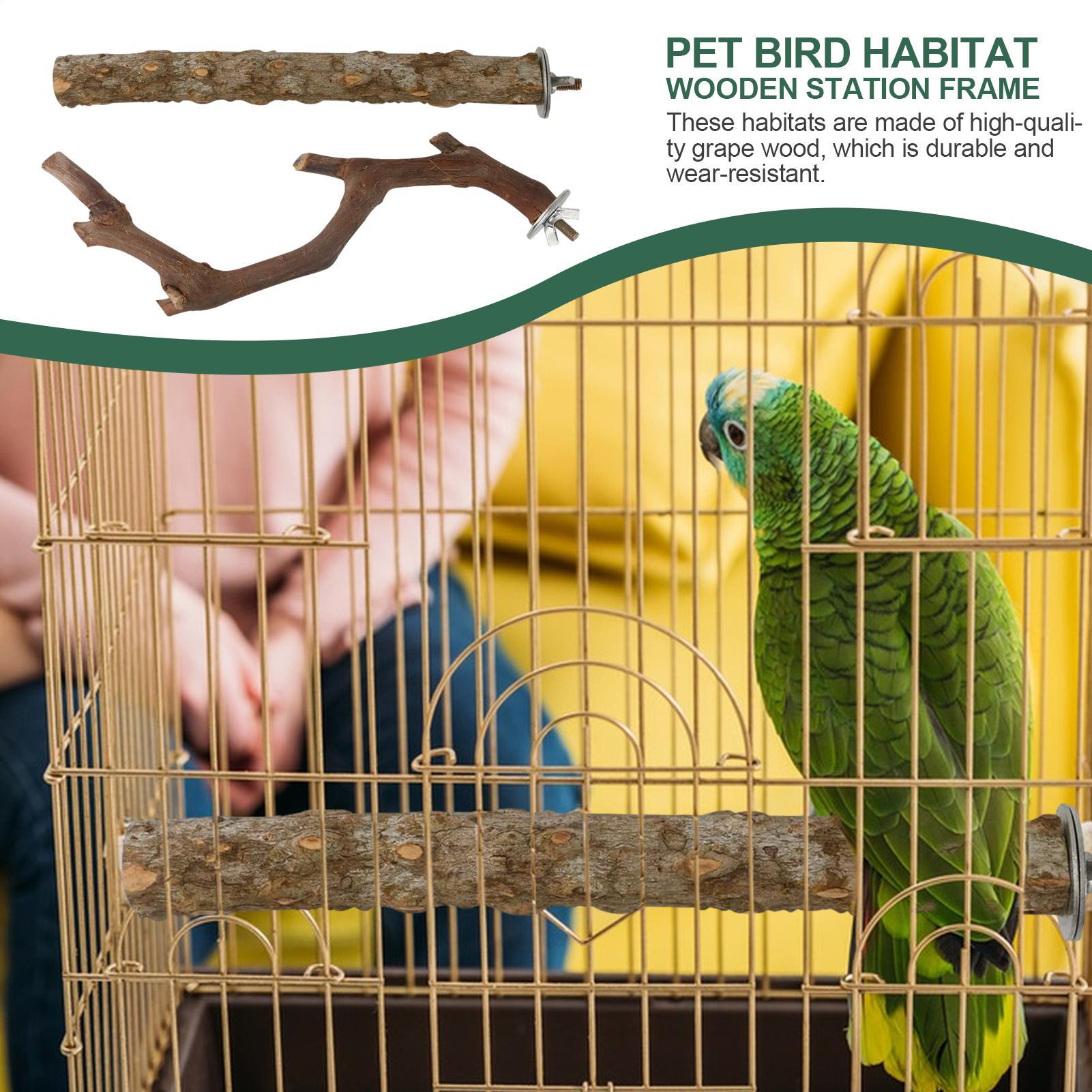 Bird Perches 5-Pieces Interactive Wood Play Toys Standing Sticks For Cockatiels Budgies Cotorras Periquitos Parrots Parakeets CN
Bird Perches 5-Pieces Interactive Wood Play Toys Standing Sticks For Cockatiels Budgies Cotorras Periquitos Parrots Parakeets CN