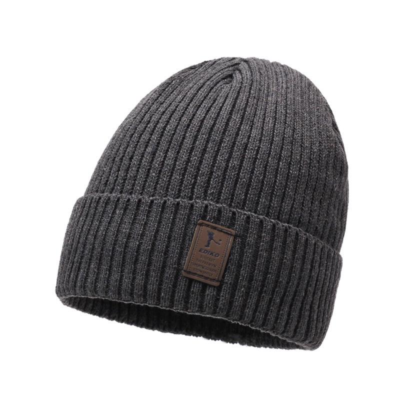 Мужская зимняя вязаная шерстяная шапка на флисовой подкладке - Толстая теплая хлопковая шапка-бини с квадратной этикеткой
Мужская зимняя вязаная шерстяная шапка на флисовой подкладке - Толстая теплая хлопковая шапка-бини с квадратной этикеткой