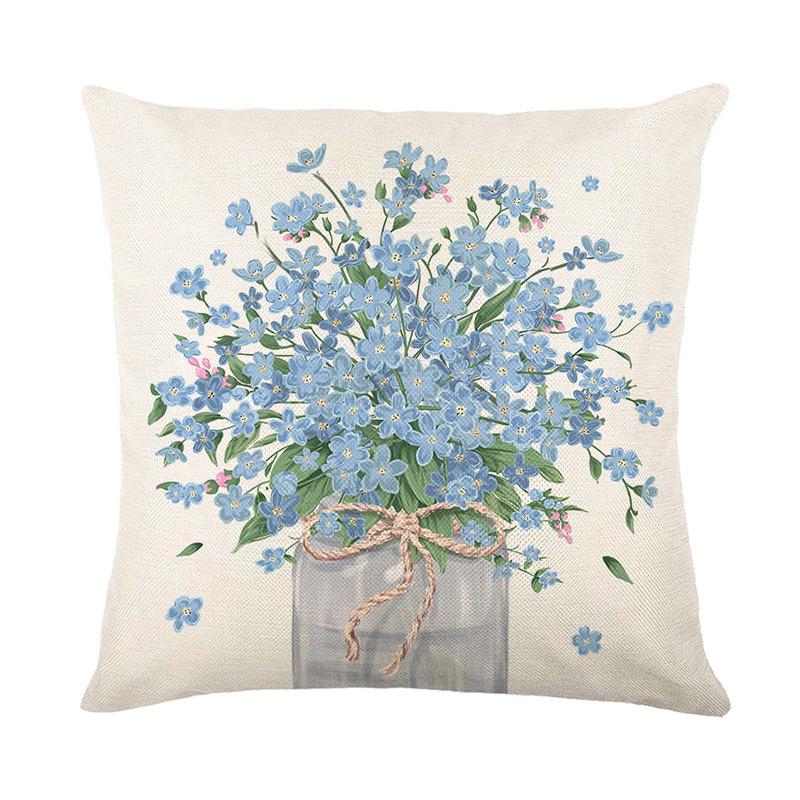 Blue Floral Throw Pillow Cover Spring Botanical Print Polyester Sofa Decorative Cushion Cover Bedroom Cushion 45 * 45Cm (without pillow core)
Blue Floral Throw Pillow Cover Spring Botanical Print Polyester Sofa Decorative Cushion Cover Bedroom Cushion 45 * 45Cm (without pillow core)