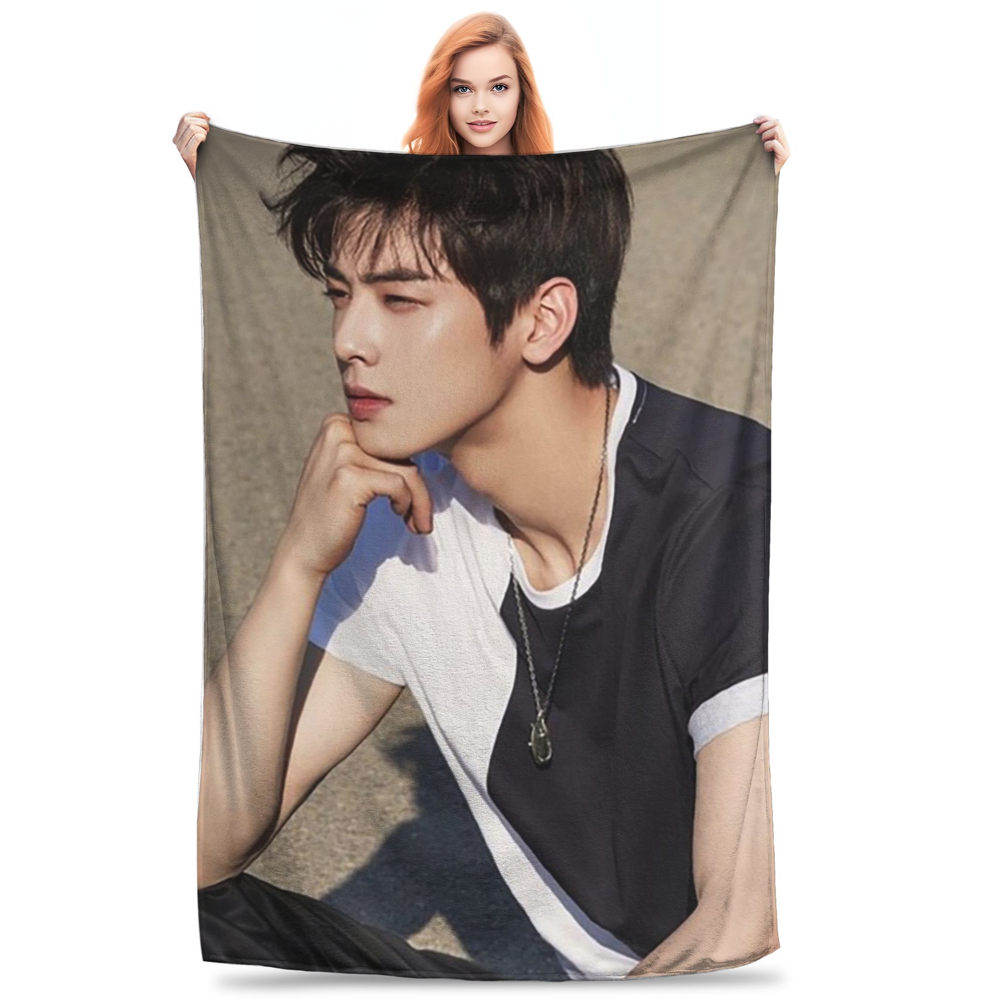 Cha Eun Woo Blankets Super Soft Fleece Sofa Throw Blanket for Home Bedroom Outdoor Throws Bedspread Quilt 80x120cm
Cha Eun Woo Blankets Super Soft Fleece Sofa Throw Blanket for Home Bedroom Outdoor Throws Bedspread Quilt 80x120cm