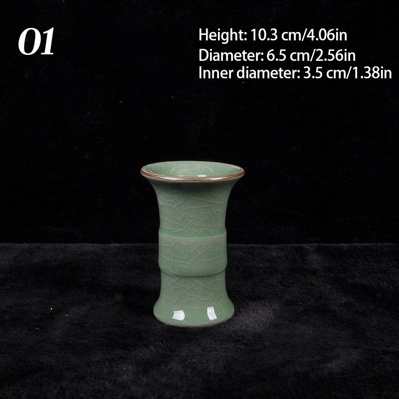 Antique Celadon Ceramic Vase Crackle Glaze Incense Tool Holder Hydroponic Vase Chinese Style Desktop Decoration Ornaments
Antique Celadon Ceramic Vase Crackle Glaze Incense Tool Holder Hydroponic Vase Chinese Style Desktop Decoration Ornaments