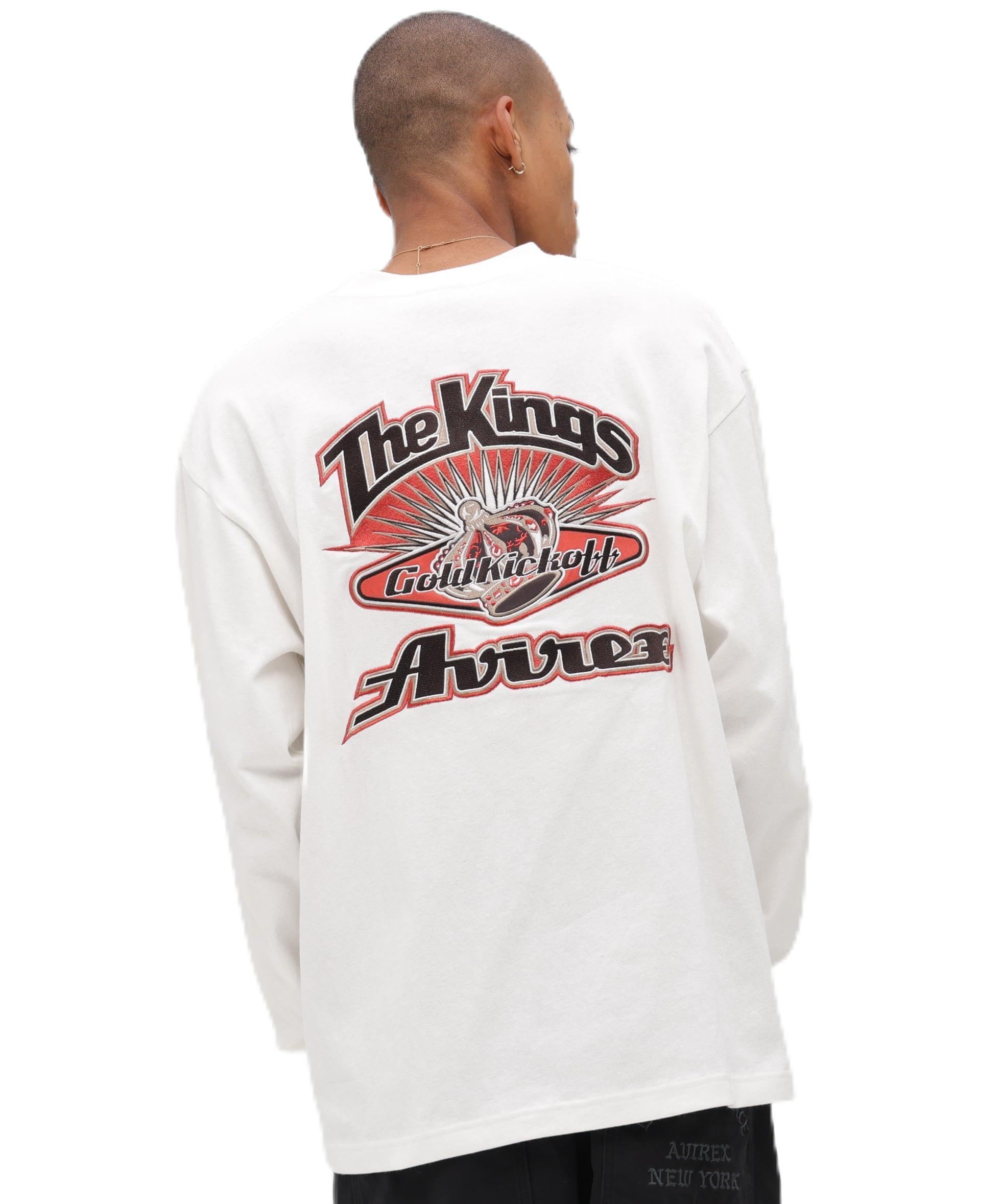 AVIREX GRAPHIC L/S T-SHIRT THE KINGS MEN S XL SIZE 030 white 783-6130005
AVIREX GRAPHIC L/S T-SHIRT THE KINGS MEN S XL SIZE 030 white 783-6130005