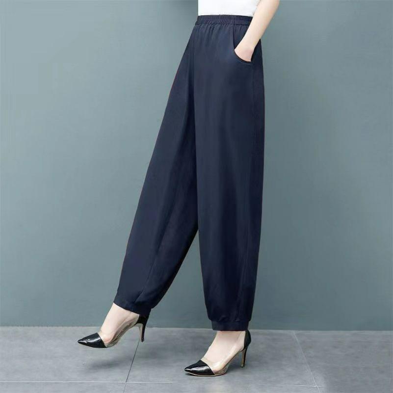 Summer Thin Cotton Silk Mother Pants Solid Color Bloomers Large Size Wide-leg Women s Pants Elastic Waist Trousers 8XL
Summer Thin Cotton Silk Mother Pants Solid Color Bloomers Large Size Wide-leg Women s Pants Elastic Waist Trousers 8XL