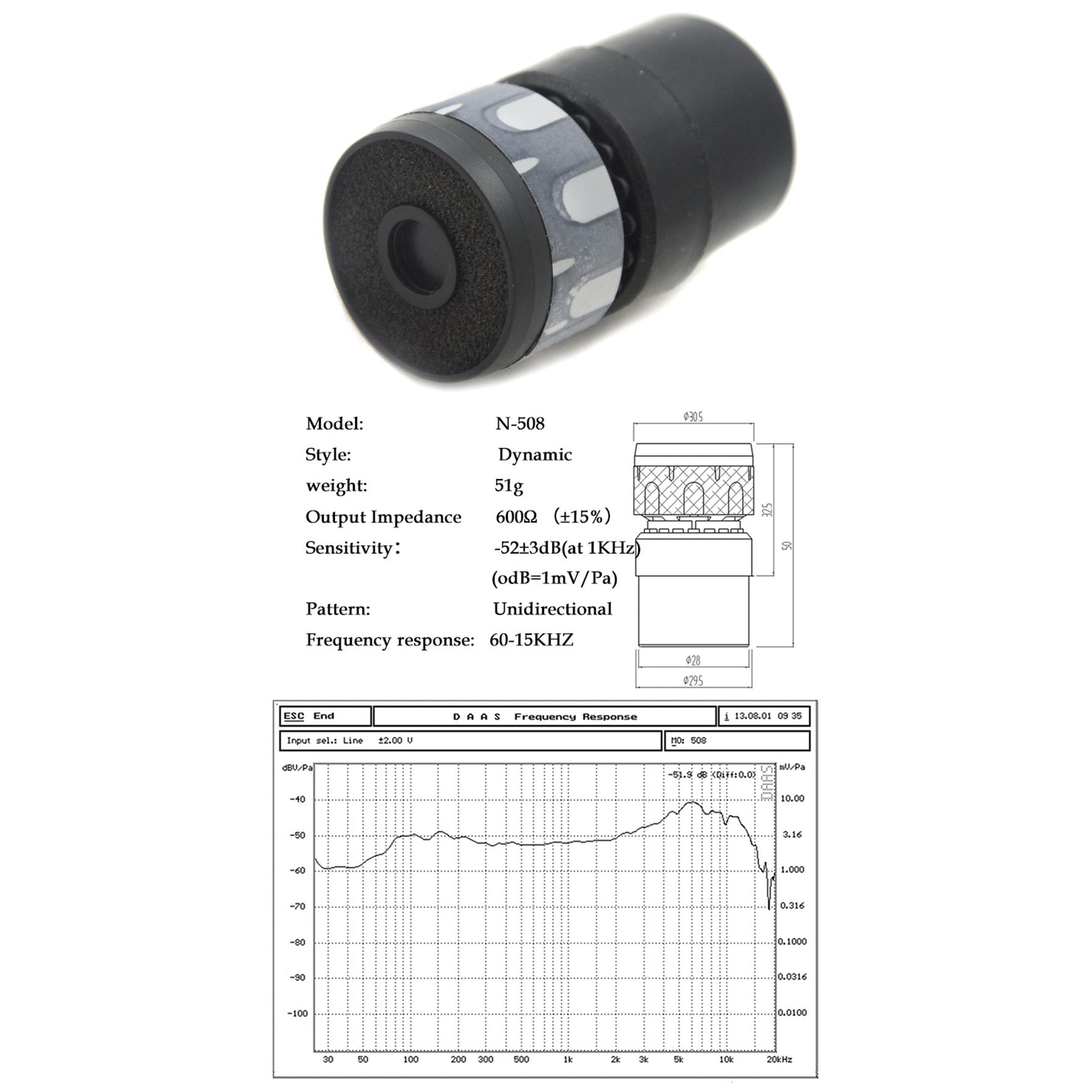 Coolvox High Sensitivity microphone Core Capsule Cartridge Wireless MIC Дротовий мікрофон Capsule Суперкардіоїдний динамічний пряма заміна N508
Coolvox High Sensitivity microphone Core Capsule Cartridge Wireless MIC Дротовий мікрофон Capsule Суперкардіоїдний динамічний пряма заміна N508