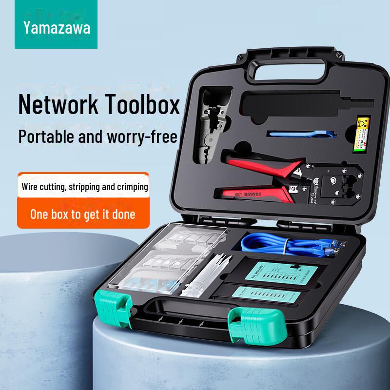 Shanze Professional Computer Network Tool Set: 106-Piece Cable Pliers, Tester & Wire Stripper - Model SZ-120. Network Tool Box Set
Shanze Professional Computer Network Tool Set: 106-Piece Cable Pliers, Tester & Wire Stripper - Model SZ-120. Network Tool Box Set