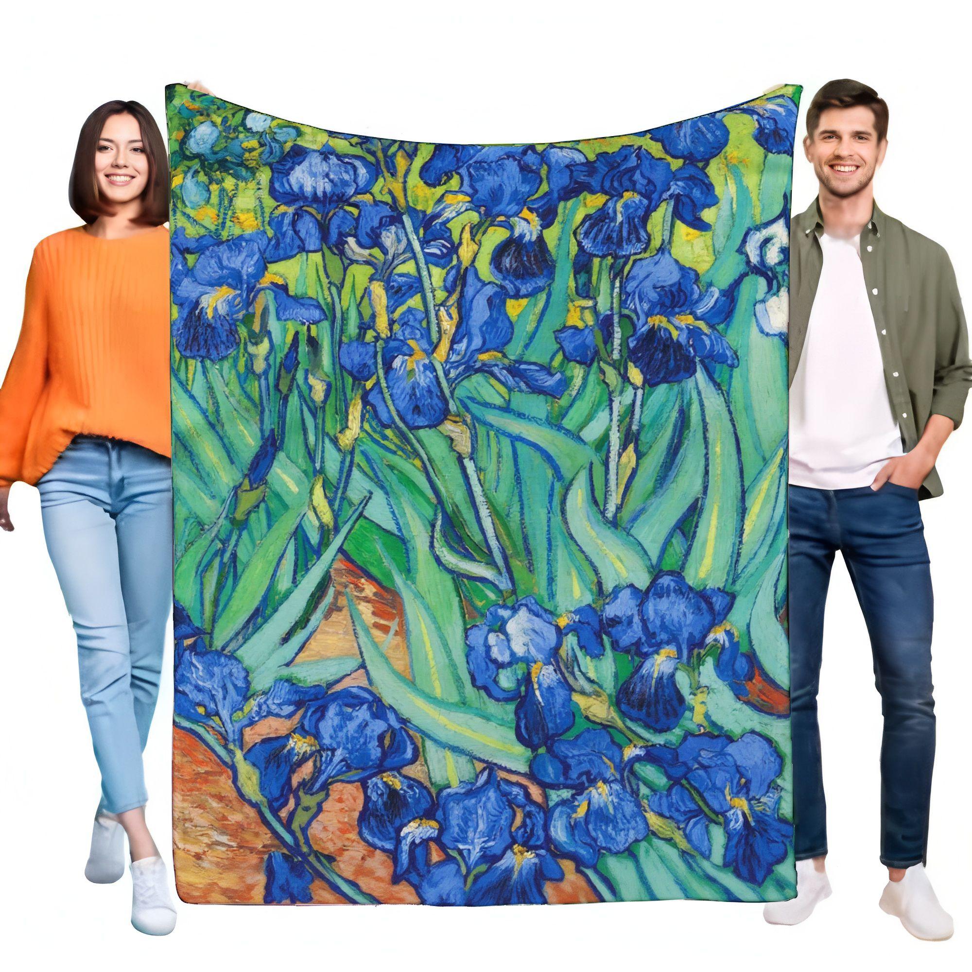 Vincent Van Gogh Iris Floral Blanket Soft Throw Cozy Decorative Bed Sofa Cover Home and Living Gift Idea for Art Lovers 75x90cm
Vincent Van Gogh Iris Floral Blanket Soft Throw Cozy Decorative Bed Sofa Cover Home and Living Gift Idea for Art Lovers 75x90cm