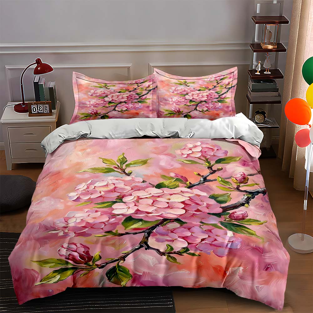 Pink floral branches Bedding Duvet cover sets Duvet covers Pillowcases gifts (1 * Duvet Cover 2 * Pillowcases, without duvet insert) 135x200cm
Pink floral branches Bedding Duvet cover sets Duvet covers Pillowcases gifts (1 * Duvet Cover 2 * Pillowcases, without duvet insert) 135x200cm