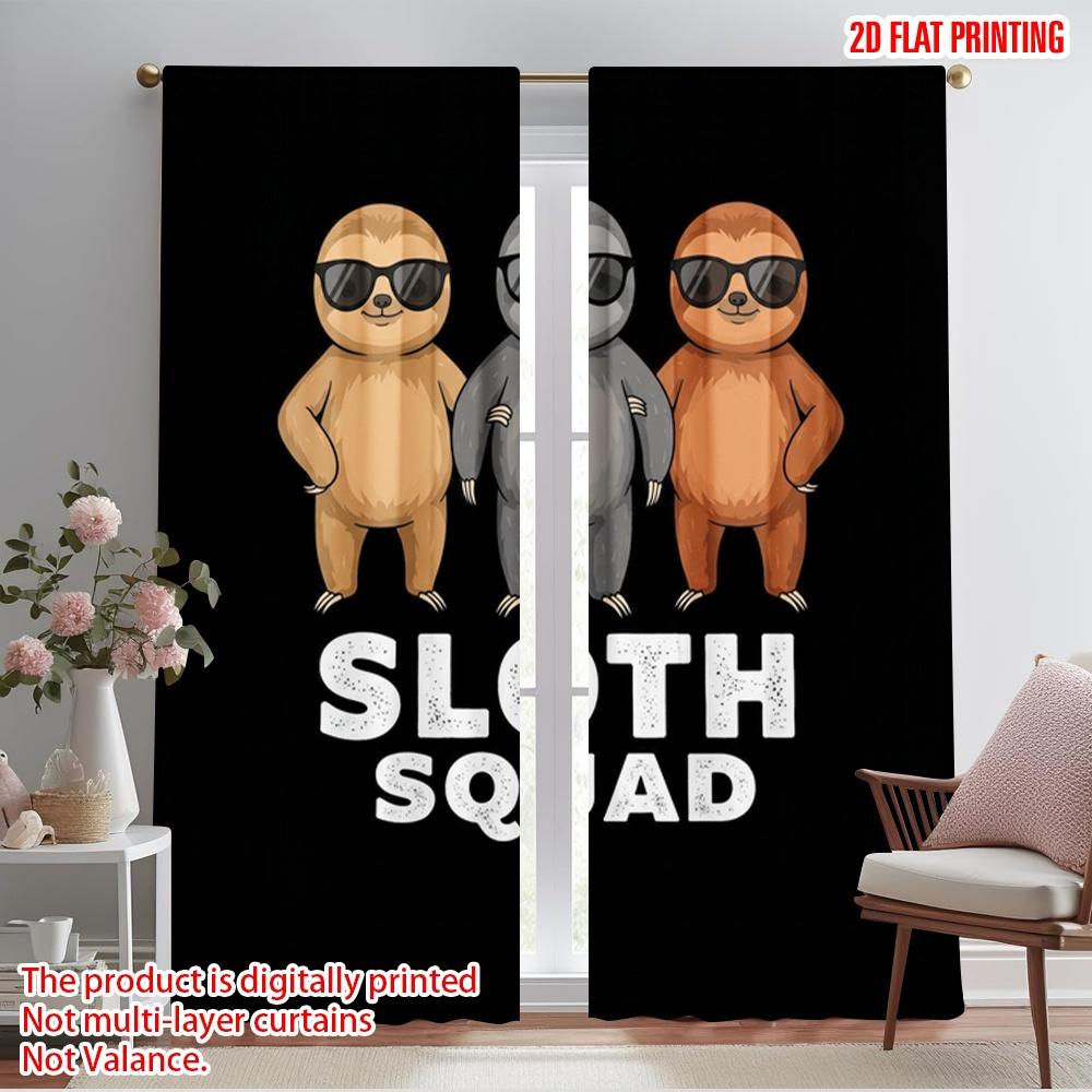2 шт. 2D плоская печать Шторы Отряд ленивцев Крутая атмосфера Полиэстер Без электричества Праздничные украшения для праздничных портретов 52.50×116.00 CM 2pcs
2 шт. 2D плоская печать Шторы Отряд ленивцев Крутая атмосфера Полиэстер Без электричества Праздничные украшения для праздничных портретов 52.50×116.00 CM 2pcs