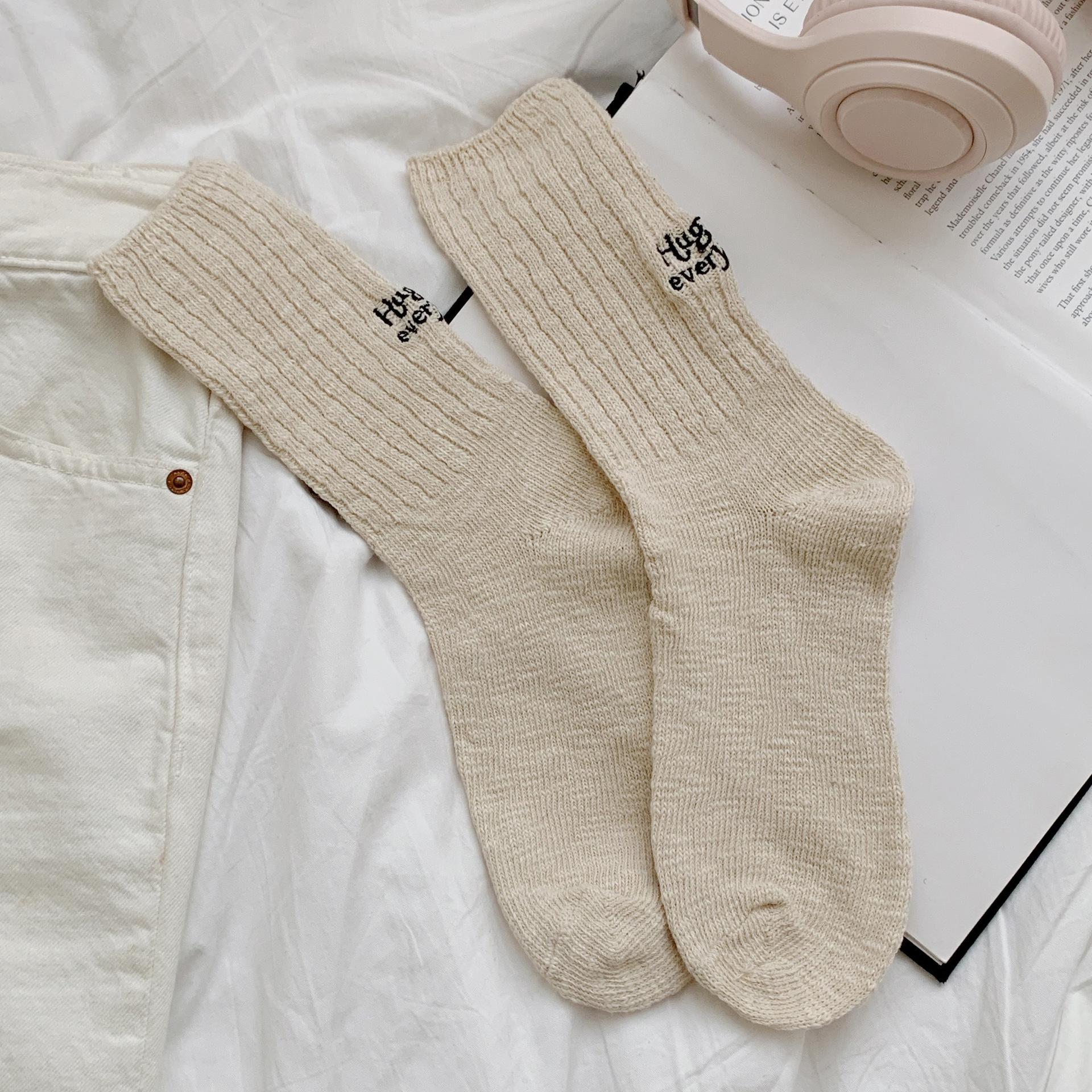 Socks Beige Thick Thread Medium Tube Socks Retro Wool Socks Sundry Wind Stacking Socks Bamboo Cotton One size fits all
Socks Beige Thick Thread Medium Tube Socks Retro Wool Socks Sundry Wind Stacking Socks Bamboo Cotton One size fits all