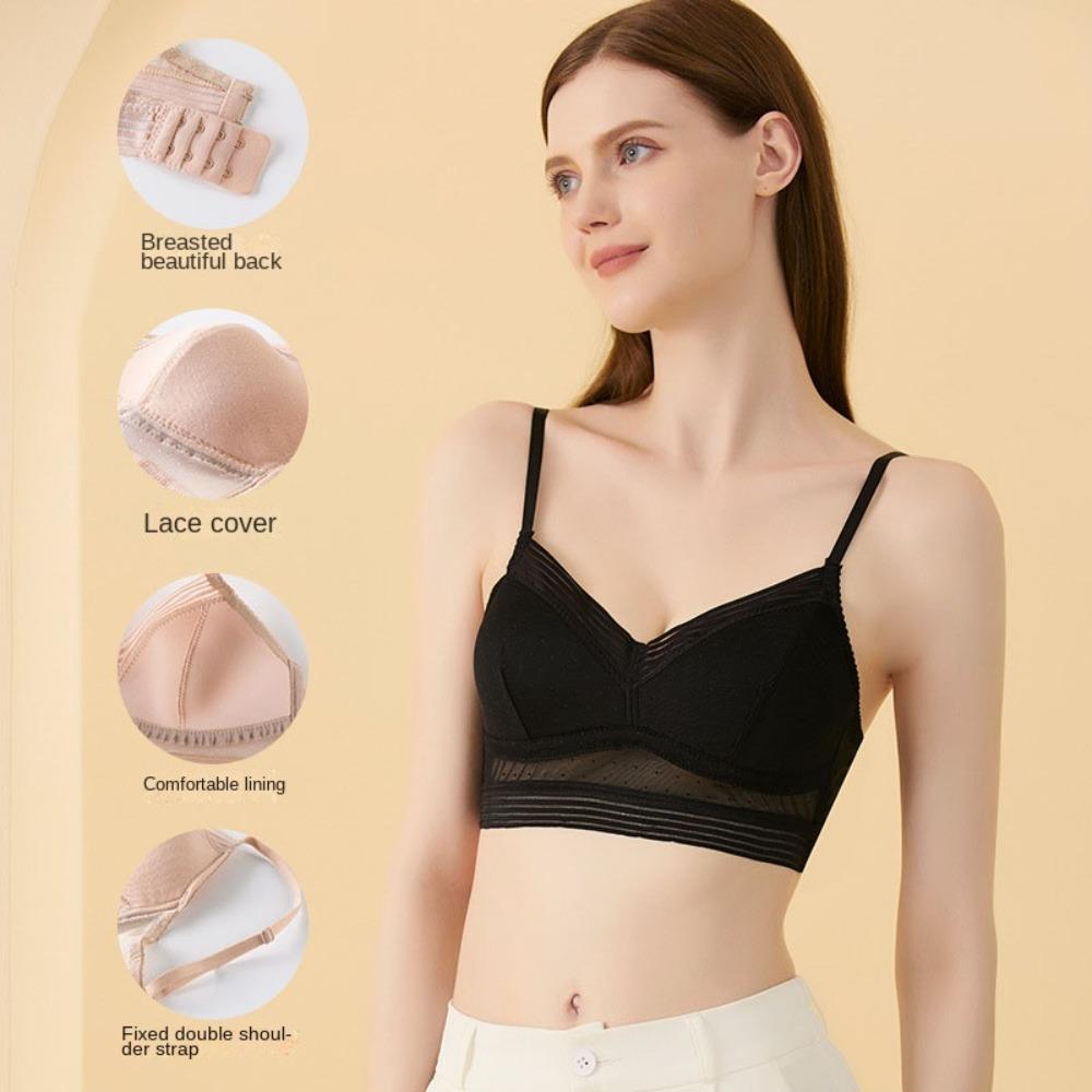 Бюстгальтеры Stripe Deep V Wireless Bras Hollow Out для женщин Sweet U-образный бюстгальтер-бралетт нижнее белье M телесный
Бюстгальтеры Stripe Deep V Wireless Bras Hollow Out для женщин Sweet U-образный бюстгальтер-бралетт нижнее белье M телесный
