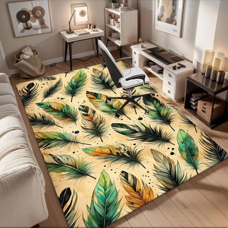 Colorful Feather Wall Art Decor Office Mat Home Decor Office Desk Chair Rugs Chair Carpet for office Chair Mat Gift For Halloween & Christm 60cm by 90cm
Colorful Feather Wall Art Decor Office Mat Home Decor Office Desk Chair Rugs Chair Carpet for office Chair Mat Gift For Halloween & Christm 60cm by 90cm