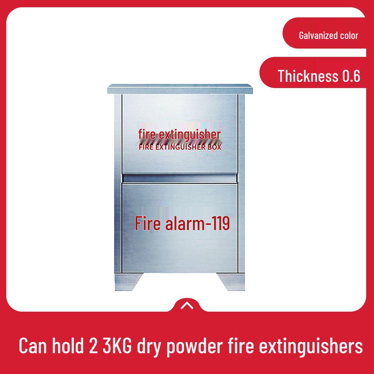 Подвійна шафа для зберігання вогнегасників з нержавіючої сталі 304 для вогнегасників 3 кг/5 кг/4 кг
Подвійна шафа для зберігання вогнегасників з нержавіючої сталі 304 для вогнегасників 3 кг/5 кг/4 кг