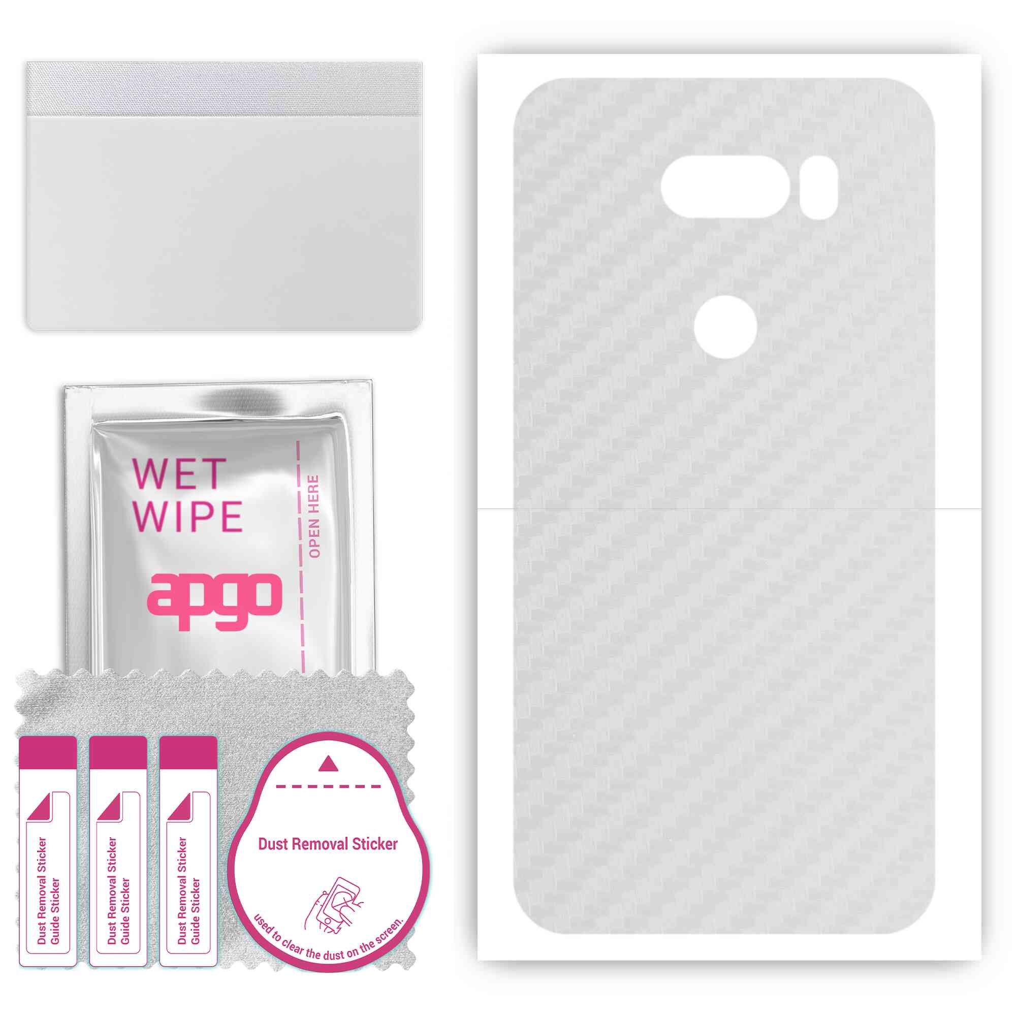 apgo Protective Skin Sticker for the back compatible with LG V50S ThinQ 5G, Wrap Film, Foil, Vinyl - Pattern Transparent Carbon
apgo Protective Skin Sticker for the back compatible with LG V50S ThinQ 5G, Wrap Film, Foil, Vinyl - Pattern Transparent Carbon