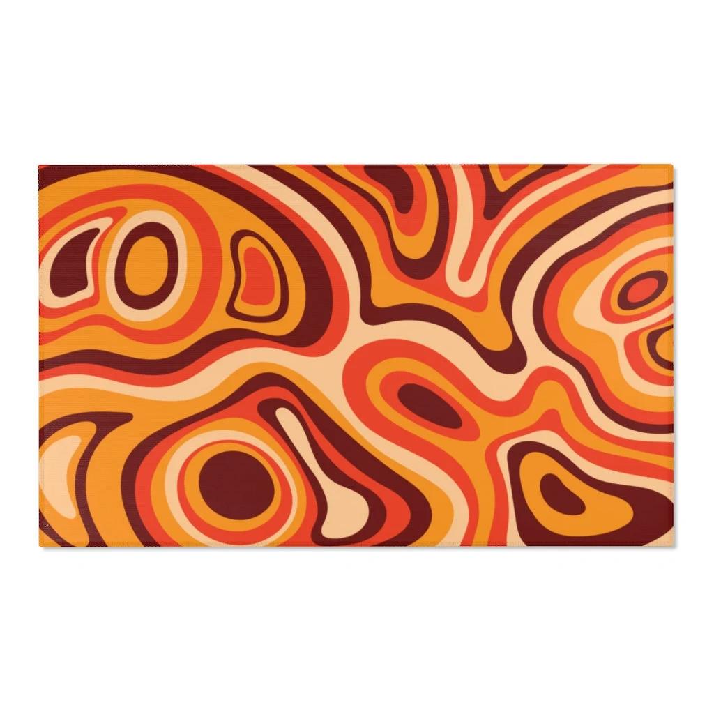 Orange Retro Swirl rug Psychedelic Groovy 70s Rug Wavy Trippy Rug Area Rug for bedroom aesthetic Retro rugs Y2k décor Home rugs 40x60cm
Orange Retro Swirl rug Psychedelic Groovy 70s Rug Wavy Trippy Rug Area Rug for bedroom aesthetic Retro rugs Y2k décor Home rugs 40x60cm