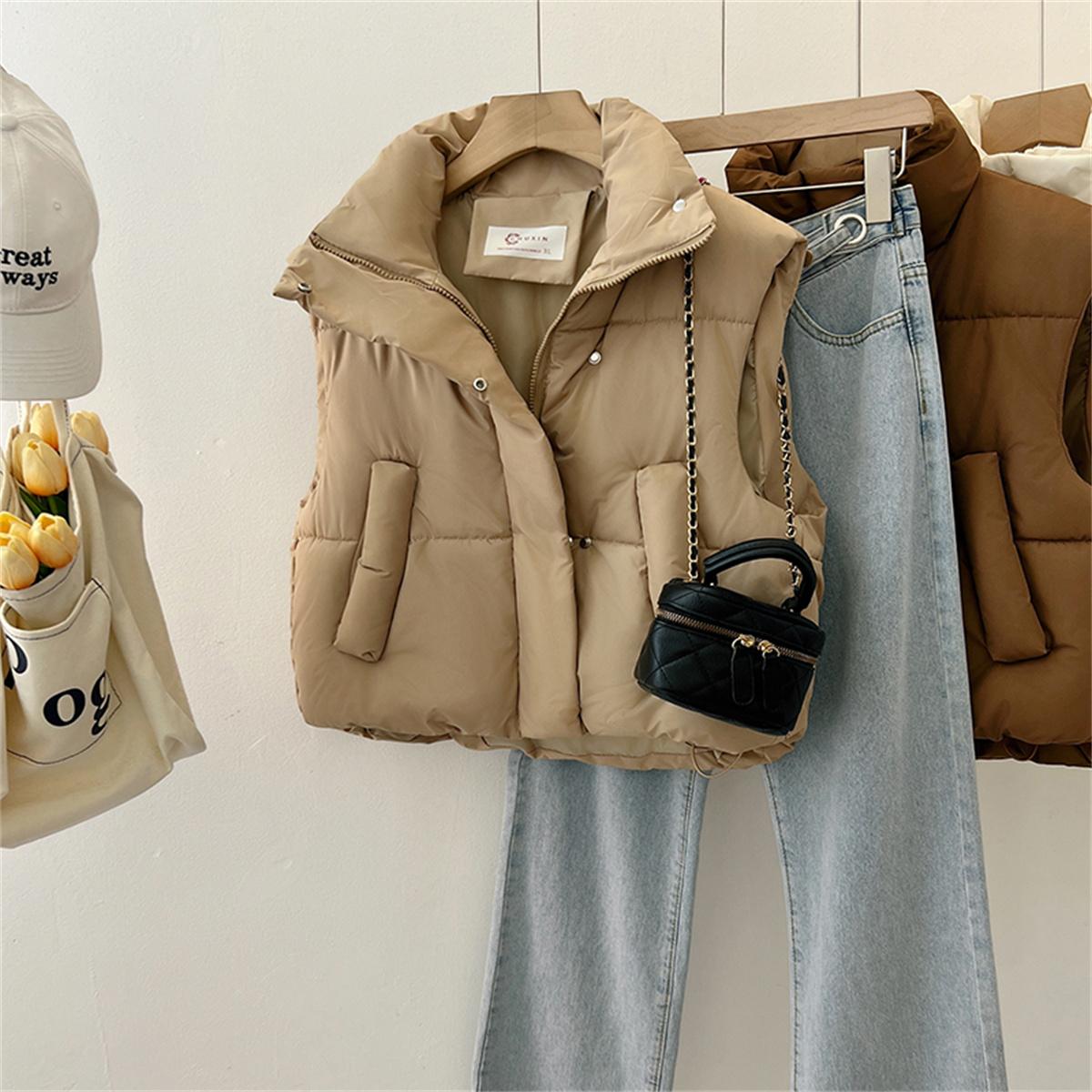 Осень-зима Y2K жилет женский толстый теплый пуховый жилет Harajuku свободная куртка повседневная верхняя одежда короткий жилет ветрозащитный жилет пальто XS
Осень-зима Y2K жилет женский толстый теплый пуховый жилет Harajuku свободная куртка повседневная верхняя одежда короткий жилет ветрозащитный жилет пальто XS