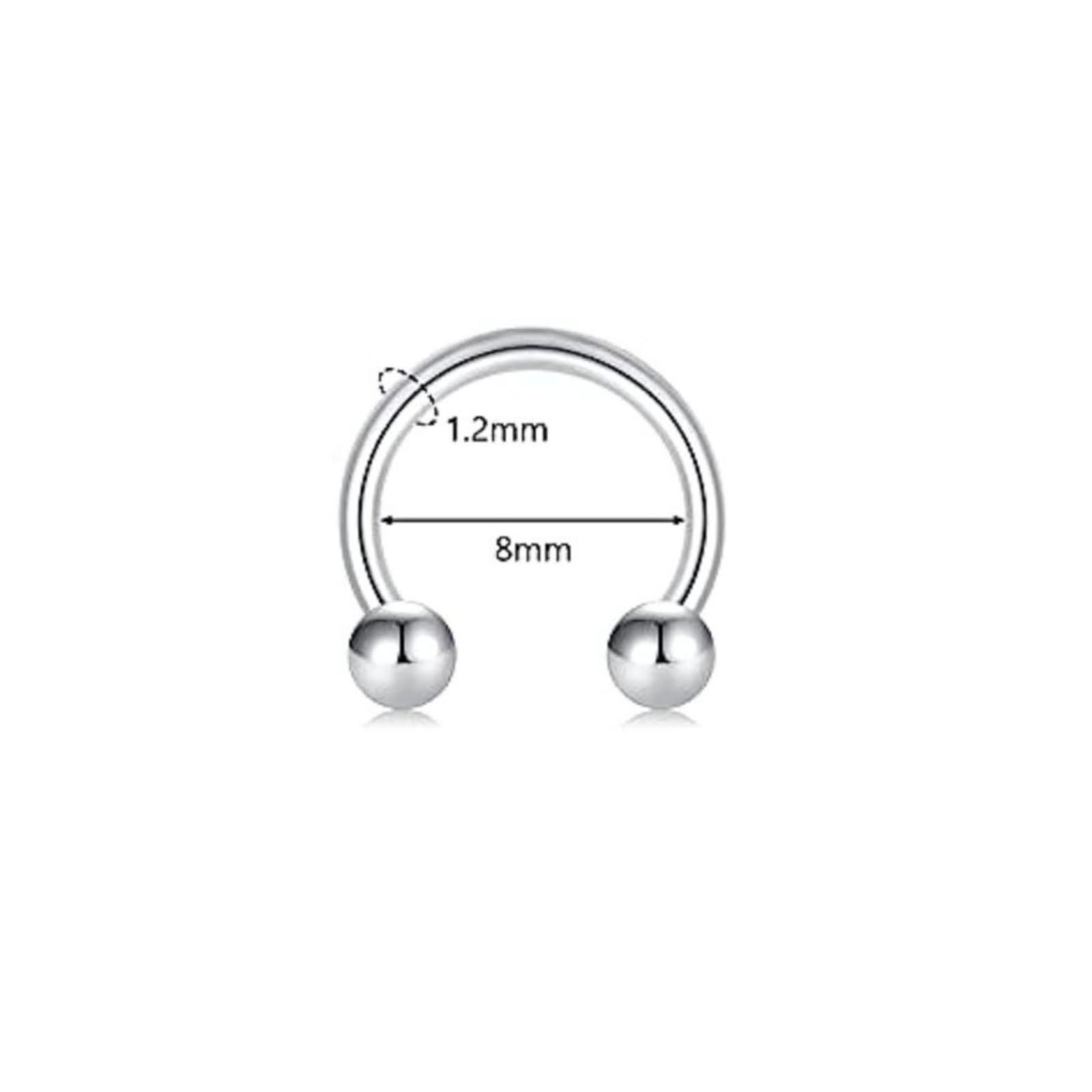Stainless Steel C,shaped Eyebrow Piercing, Nose Ring, Ear Cartilage Piercing, Lip Piercing Jewelry One Size
Stainless Steel C,shaped Eyebrow Piercing, Nose Ring, Ear Cartilage Piercing, Lip Piercing Jewelry One Size