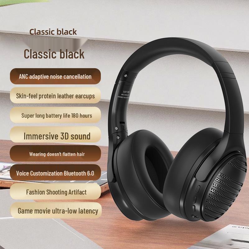 Metal Bluetooth 6.0 Sports Headset: Long-Lasting Over-Ear Business Earphones чорний
Metal Bluetooth 6.0 Sports Headset: Long-Lasting Over-Ear Business Earphones чорний
