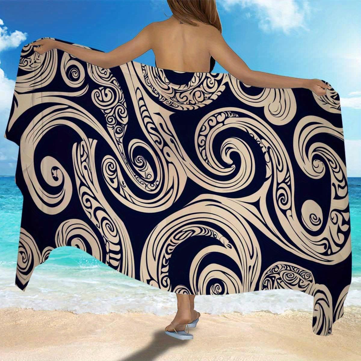 Abstract Swirls Flowing Sarong, Large Highly Absorbent Quick Drying for Travel Camping Summer W30*H60(CM)
Abstract Swirls Flowing Sarong, Large Highly Absorbent Quick Drying for Travel Camping Summer W30*H60(CM)