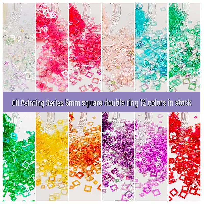 Yaleduo 5MM Square Mother-and-Child Oil Gloss Shiny Sequins for Live Broadcast Decoration 20g/bag
Yaleduo 5MM Square Mother-and-Child Oil Gloss Shiny Sequins for Live Broadcast Decoration 20g/bag