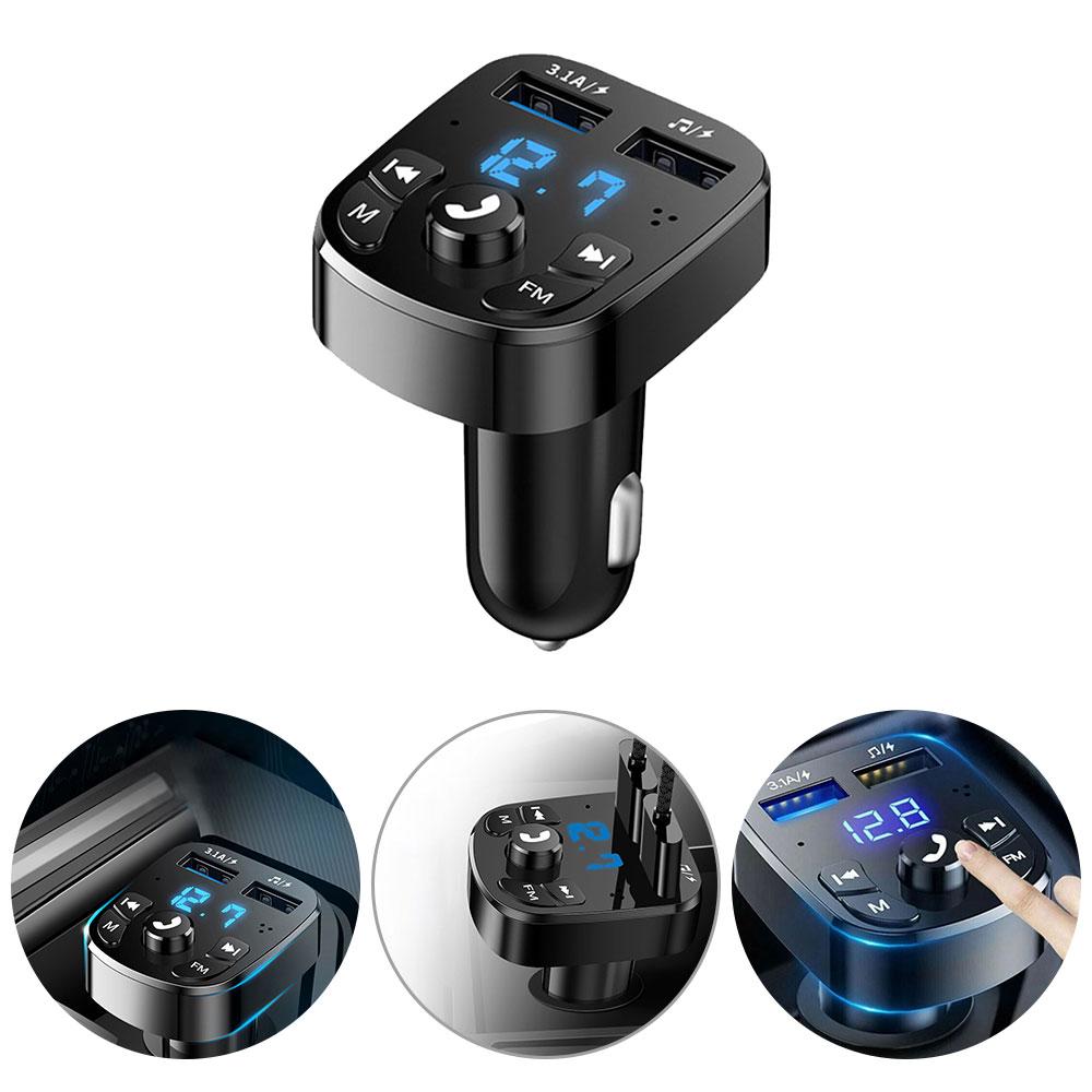 Bluetooth 5.0 Беспроводной автомобильный FM-передатчик MP3-плеер Радио 2 USB-адаптер для зарядного устройства
Bluetooth 5.0 Беспроводной автомобильный FM-передатчик MP3-плеер Радио 2 USB-адаптер для зарядного устройства