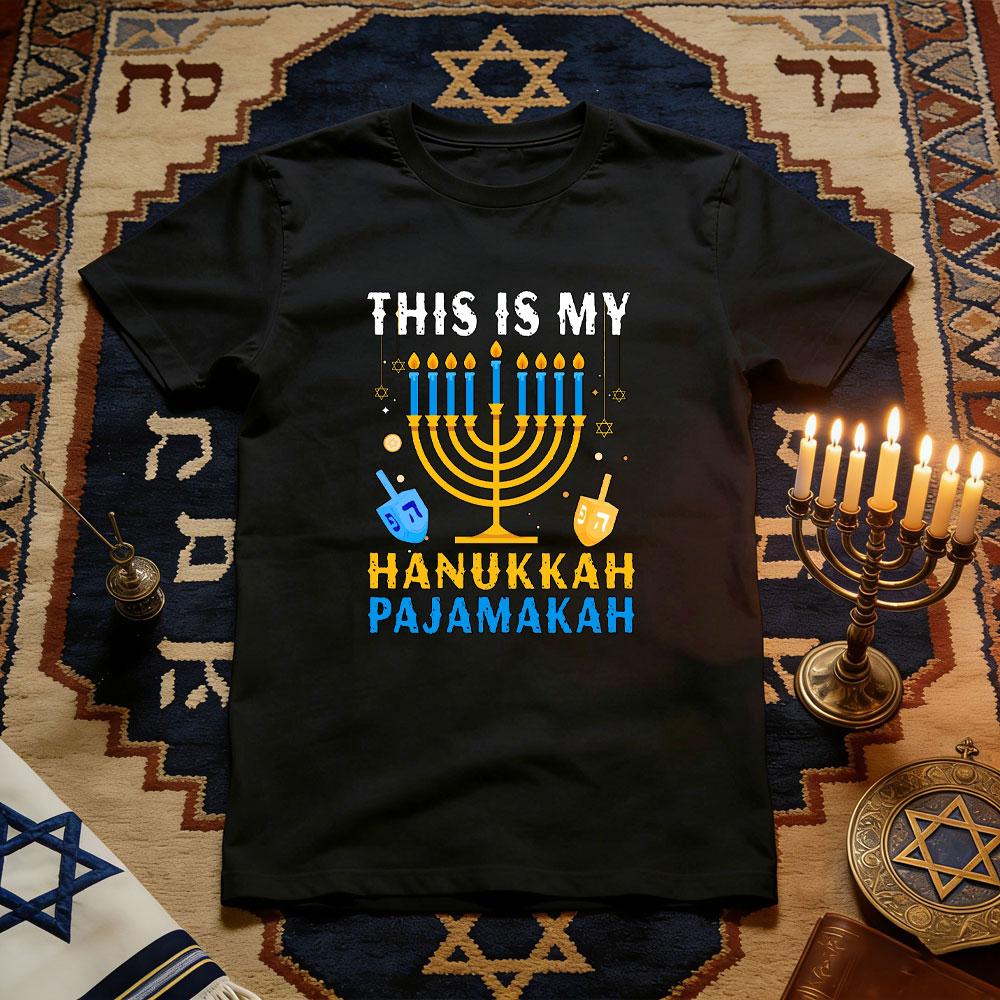 This Is My Hanukkah Pajamakah Unisexorah Chanukah Classic TShirt Women Unisex Casual Cotton Graphic T Shirt Festival Shortsleev 4XL
This Is My Hanukkah Pajamakah Unisexorah Chanukah Classic TShirt Women Unisex Casual Cotton Graphic T Shirt Festival Shortsleev 4XL