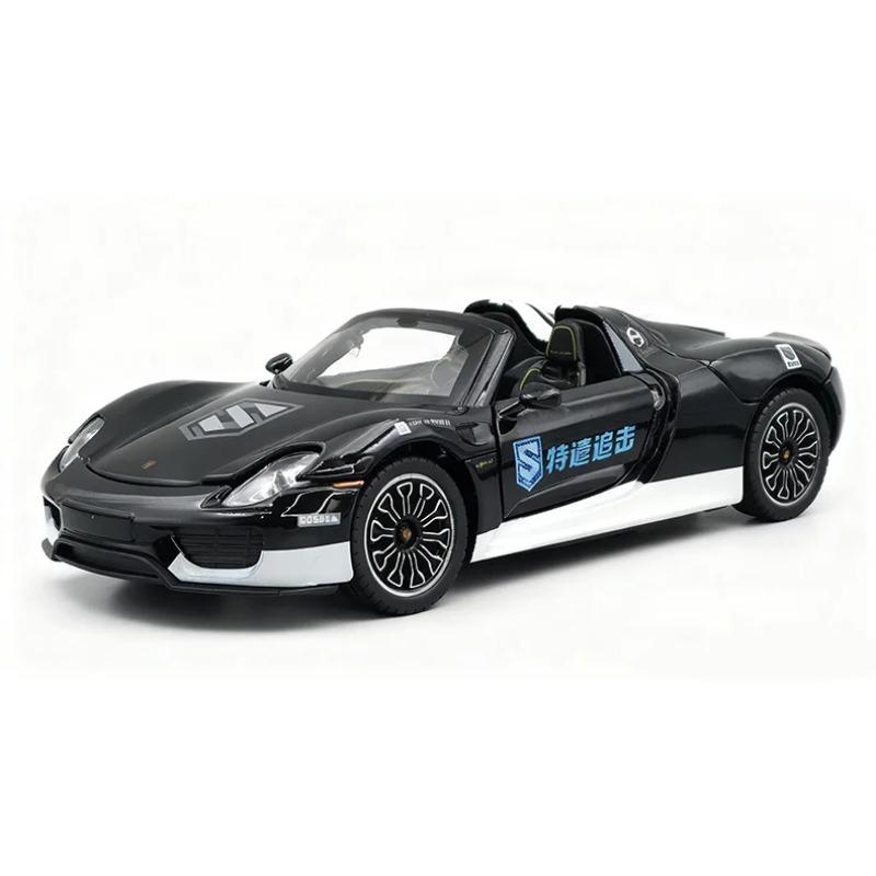 Новая модель суперкара Porsche 918 Spyder в масштабе 1/24, из сплава, со звуком и светом, детская игрушка, коллекционный предмет, подарок на день рождения чёрный
Новая модель суперкара Porsche 918 Spyder в масштабе 1/24, из сплава, со звуком и светом, детская игрушка, коллекционный предмет, подарок на день рождения чёрный