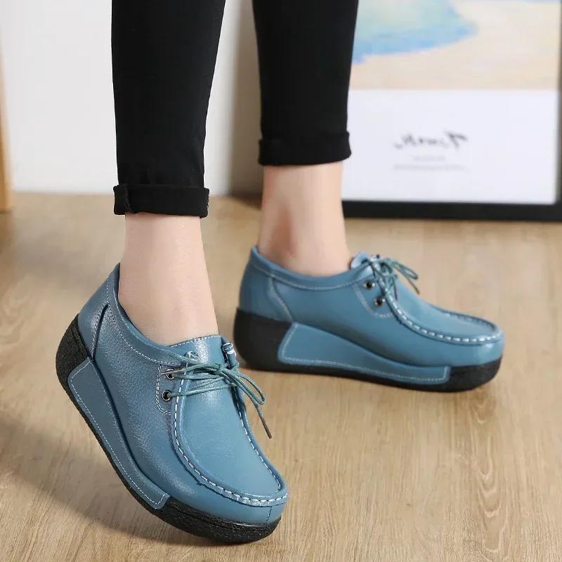 Women Loafers Autumn New Lace Up Platform Casual Shoes Fashion Ladies Non-slip Walking Shoes Female Rocking Shoes Size 41 35 чёрный
Women Loafers Autumn New Lace Up Platform Casual Shoes Fashion Ladies Non-slip Walking Shoes Female Rocking Shoes Size 41 35 чёрный