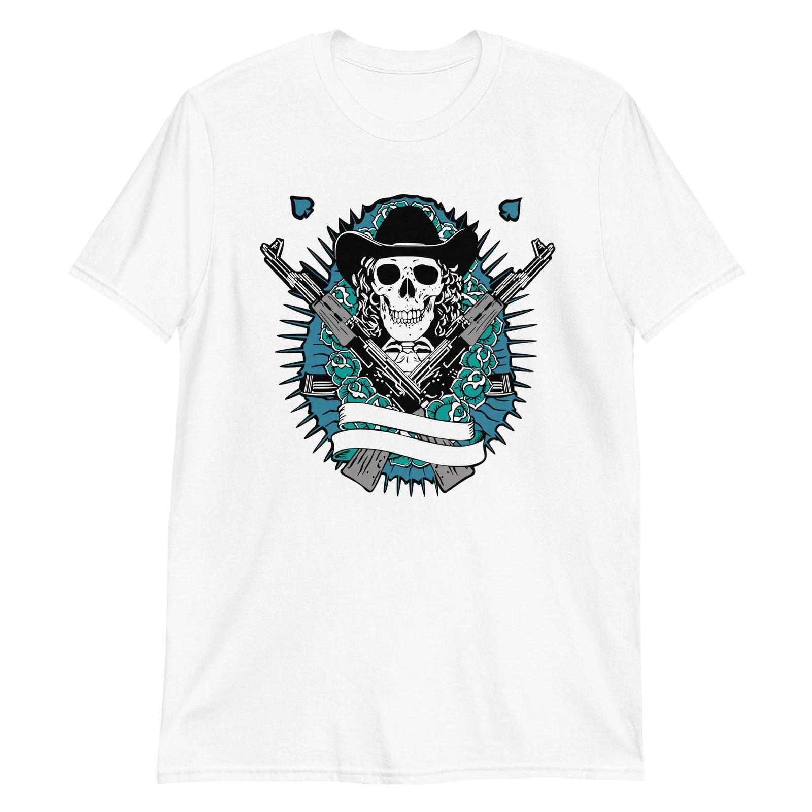 Gothic Skull Guns Unisex 100% Cotton T-shirt Mens Tees Top Biker Grunge Punk Skeleton Weapon Rock Horror 4XL
Gothic Skull Guns Unisex 100% Cotton T-shirt Mens Tees Top Biker Grunge Punk Skeleton Weapon Rock Horror 4XL